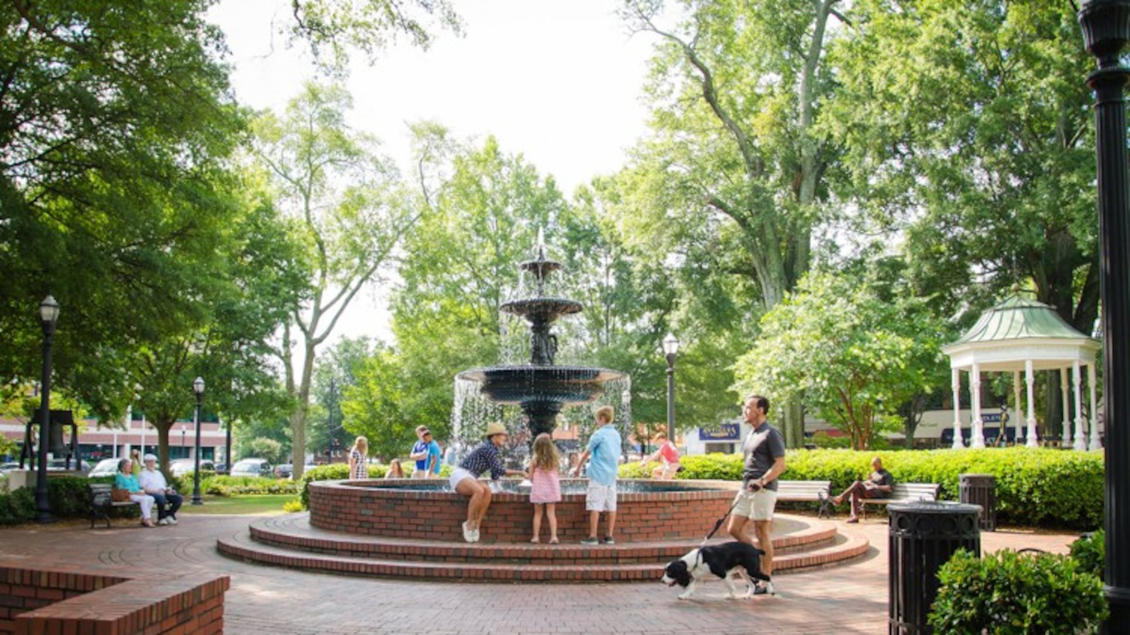 Glover Park is in the Marietta Square in Cobb County. Credit: Courtesy of the Marietta Visitors Bureau