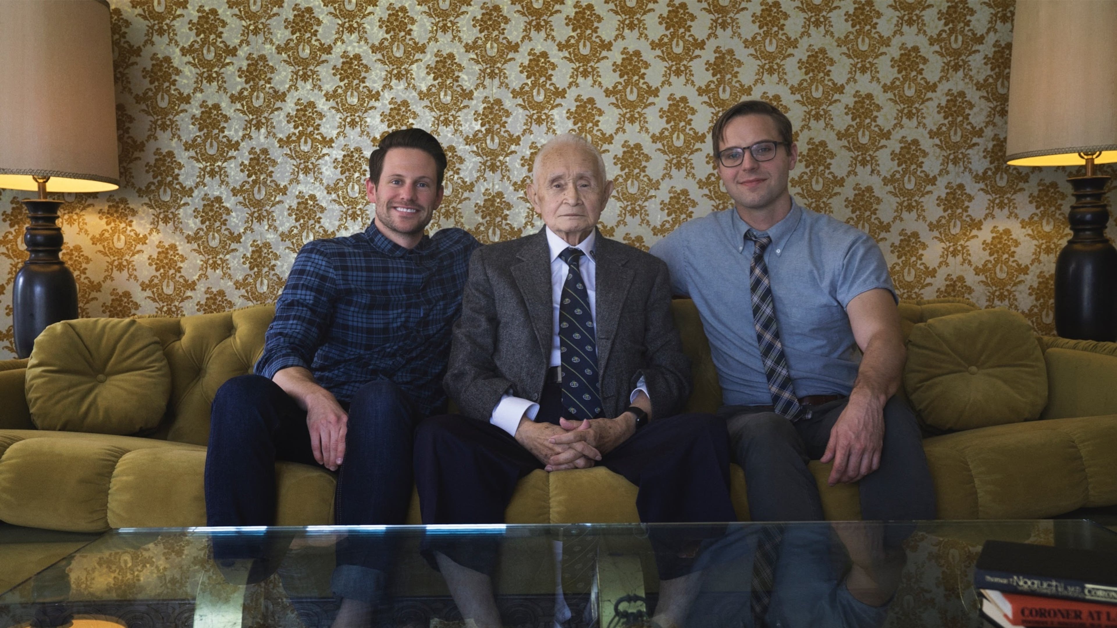 Atlantan Tommy Andres (from left), produced "Coroner to the Stars," a documentary about Dr. Thomas Noguchi and co-directed by Ben Hethcoat. (Courtesy of Tommy Andres)