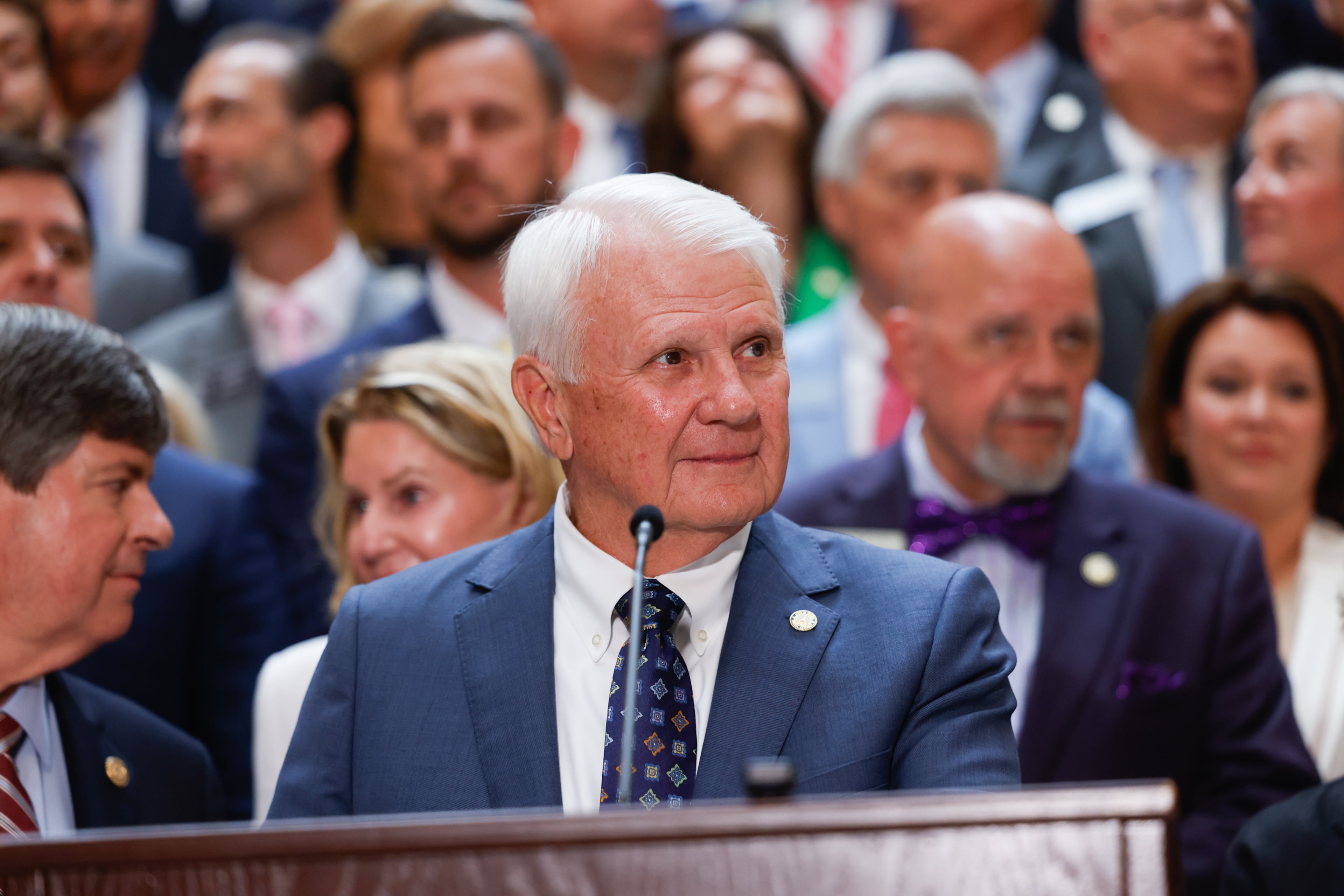 State House Speaker Jon Burns, R-Newington, seen here at a news conference at the state Capitol in June. (Arvin Temkar/AJC)