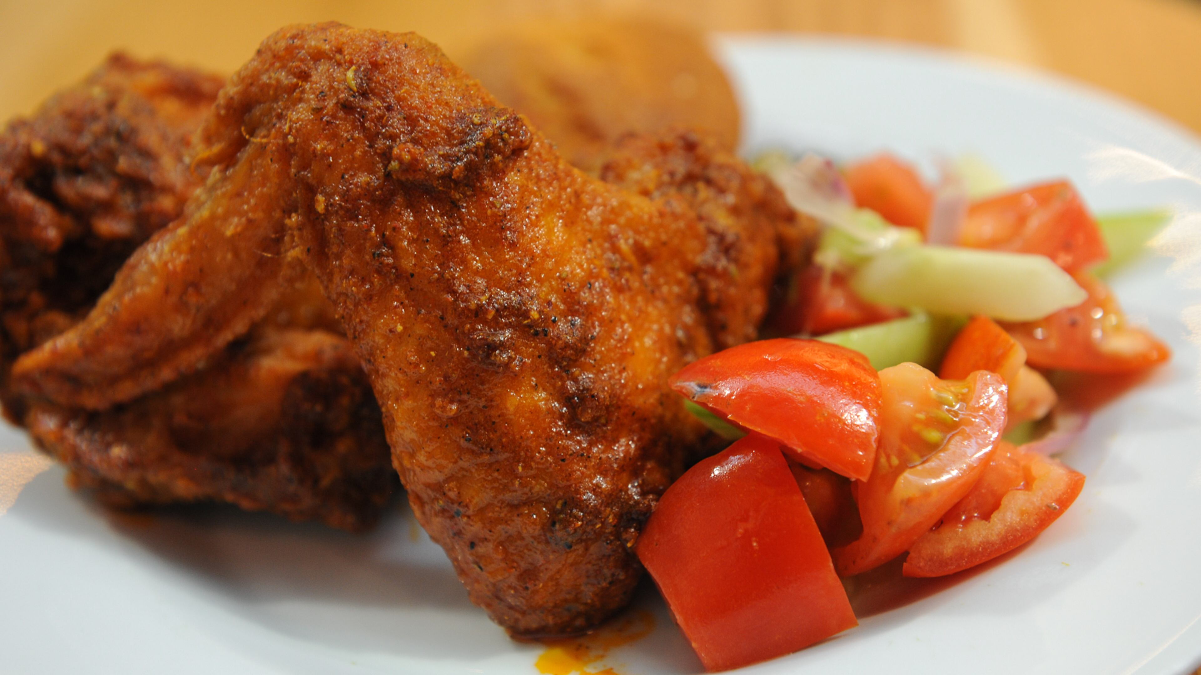 From @ajcdining: If you can't take the heat, stay out of the kitchen -- or, if you're checking out @richardssouthernfried, just opt for the classic sauce rather than the spicy or Richards' hot. / Photo credit: Becky Stein