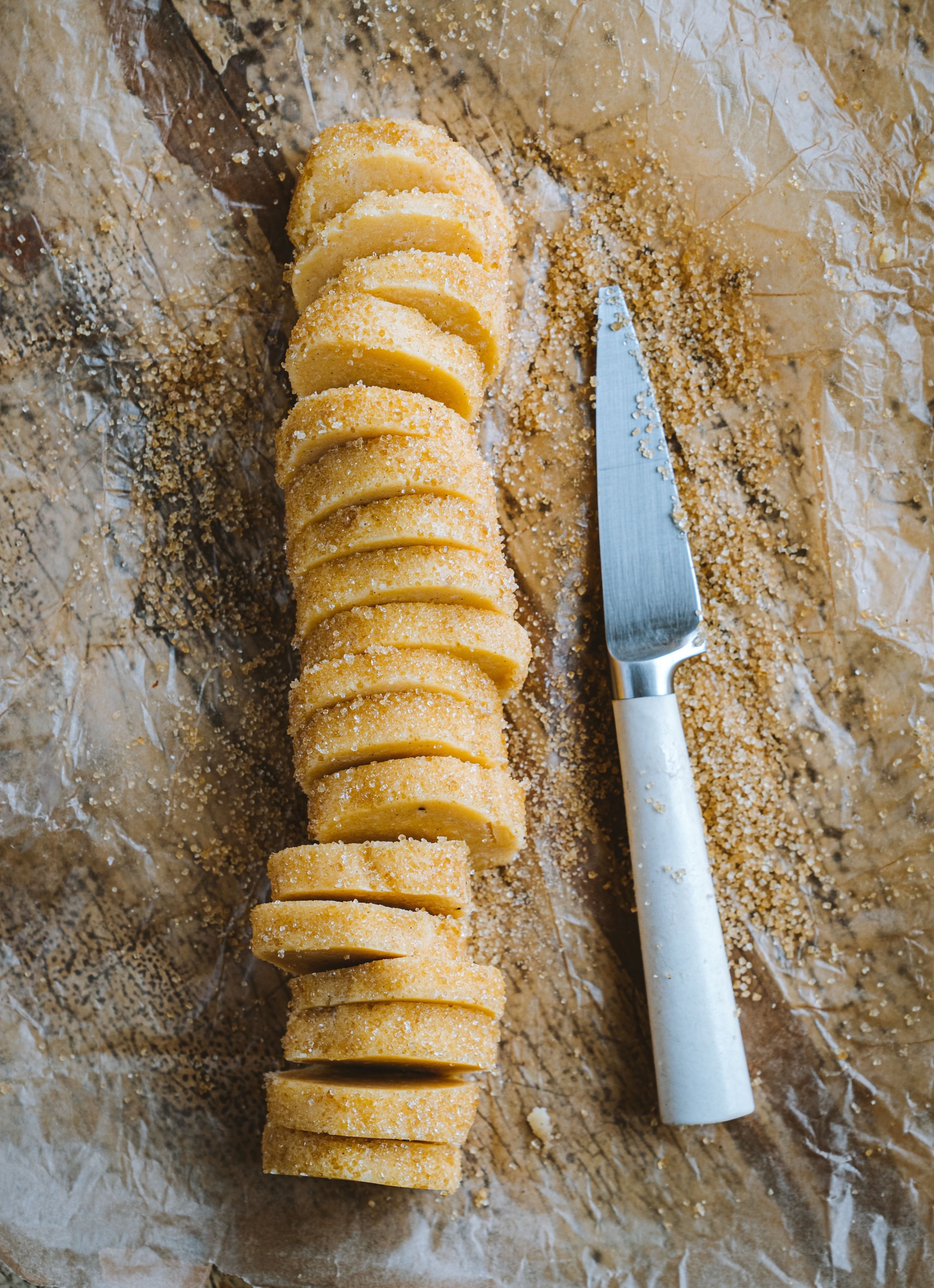 Make your own cookie dough, like Anna Francese Gass' Sables recipe, to keep on hand during the holiday season. (Courtesy of Chronicle Books/Joann Pai)