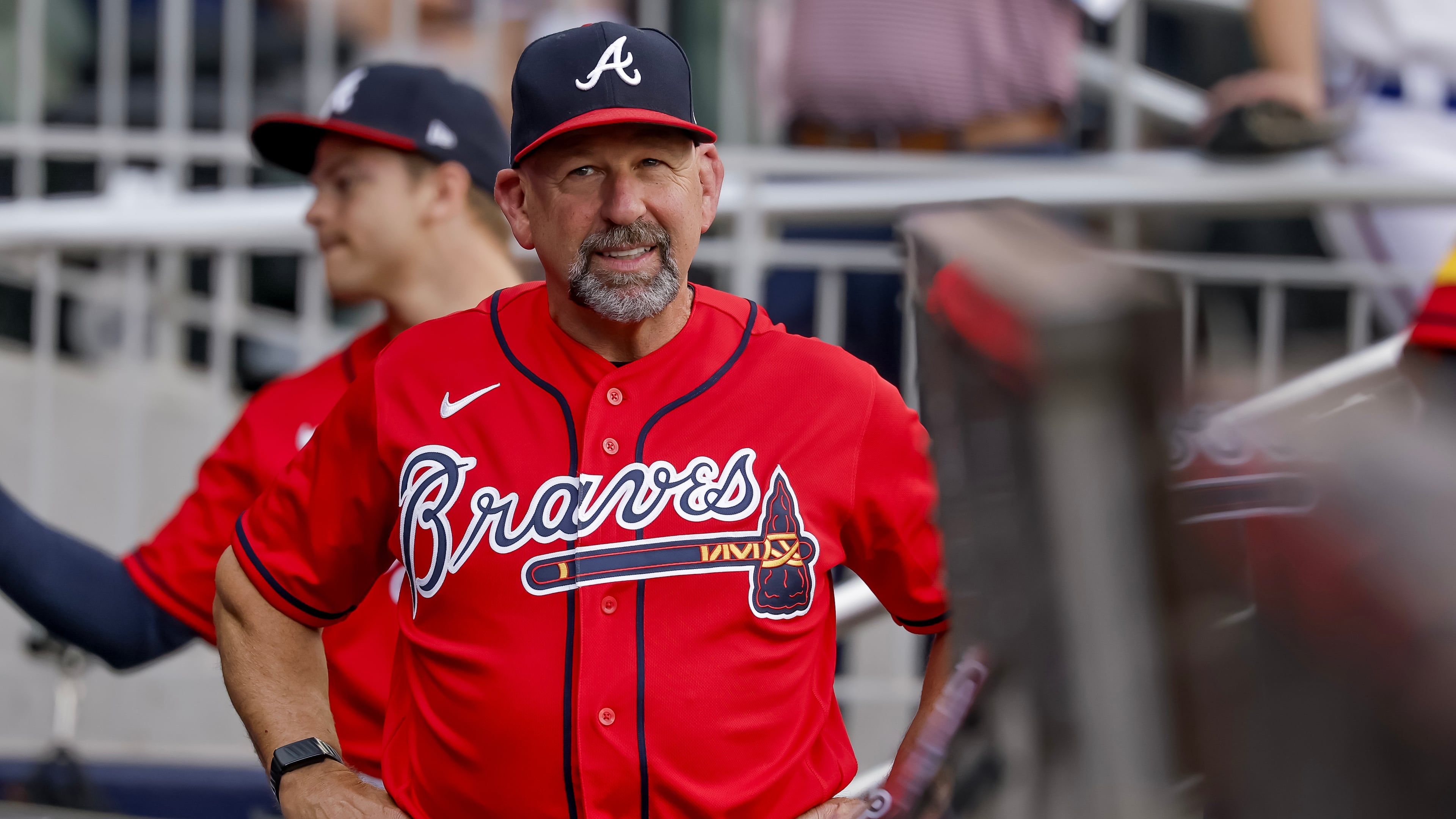 The Braves are "a group that likes to compete — I say that a lot. They enjoy it. And they hold each other accountable, to a high standard,” manager Walt Weiss said Sunday. (Erik S. Lesser/AP)