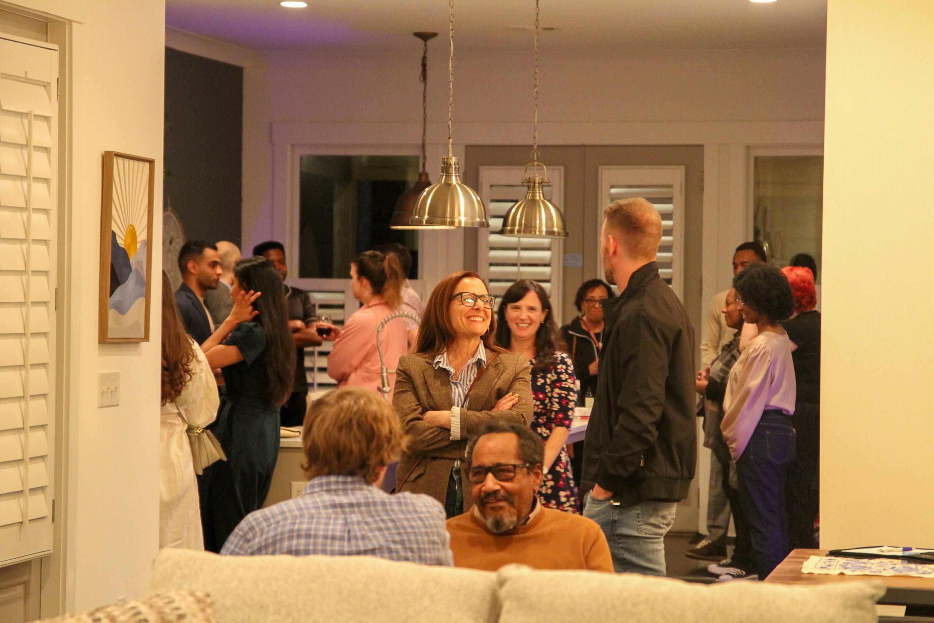 As part of Out of Hand's ongoing Shows in Homes series, productions are presented in a private residence. The hominess of the reviewed performance might have initially struck some audience members attending a play about homelessness as incongruous, but it worked well as the story unfolded. (Courtesy of Thomas Morse)