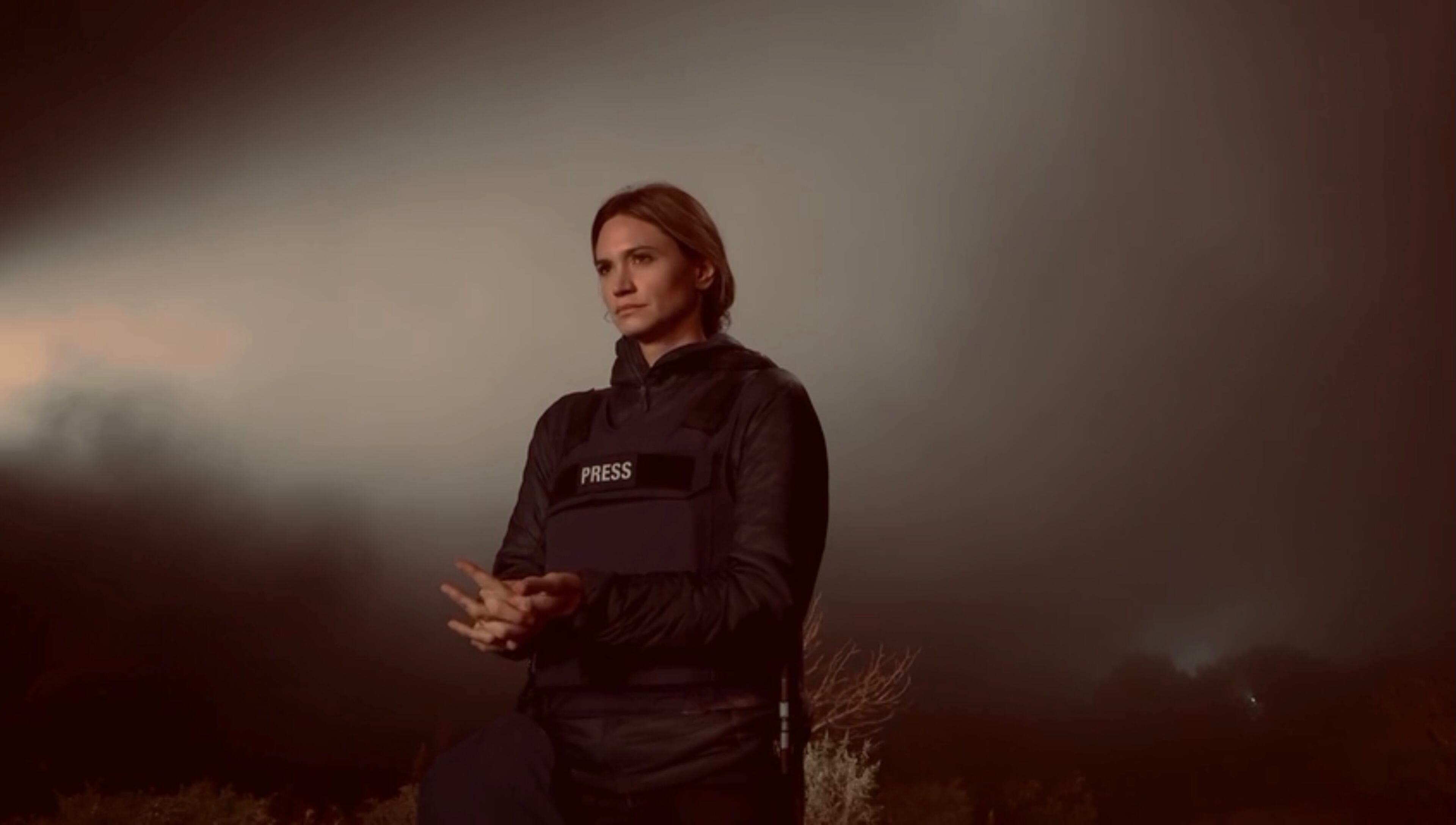 Ellison Barber covering the Israel-Hamas war for NBC News. NBC NEWS