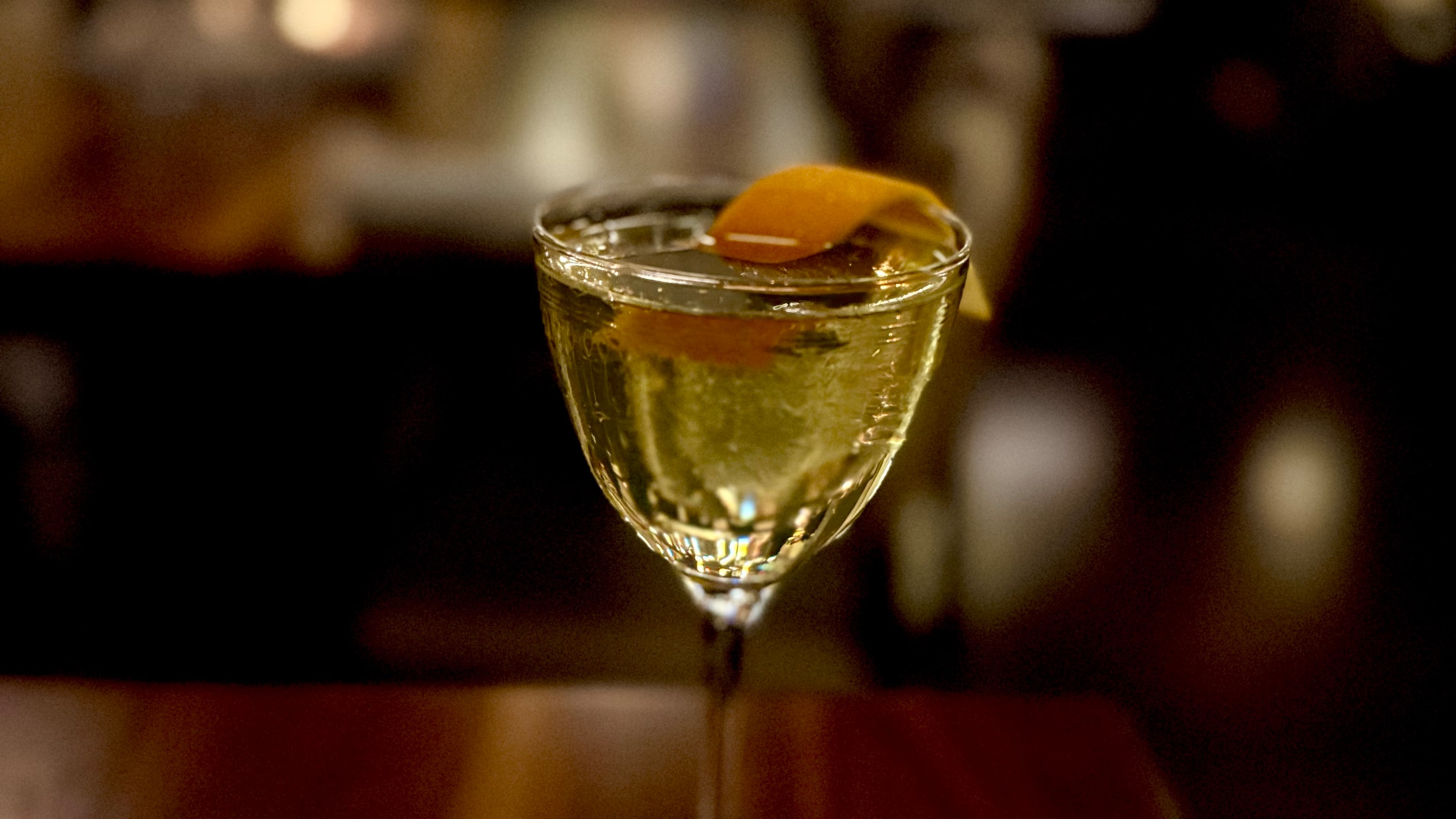 The frosty forest notes in Madeira Park's Douglas Fir transform a basic martini into a piney-tasting winter cocktail. (Angela Hansberger for The Atlanta Journal-Constitution)