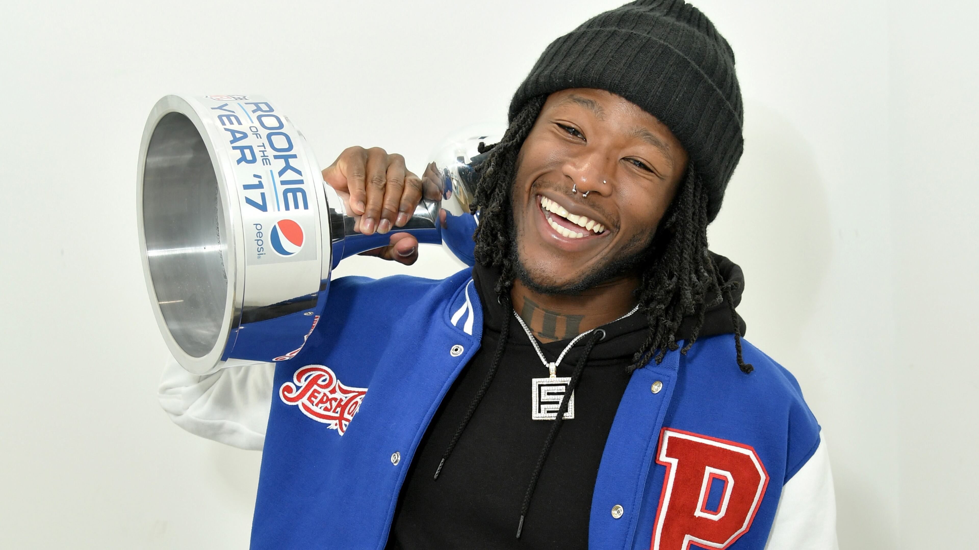 Saints running back Alvin Kamara was named the 2017 NFL Rookie of the Year.