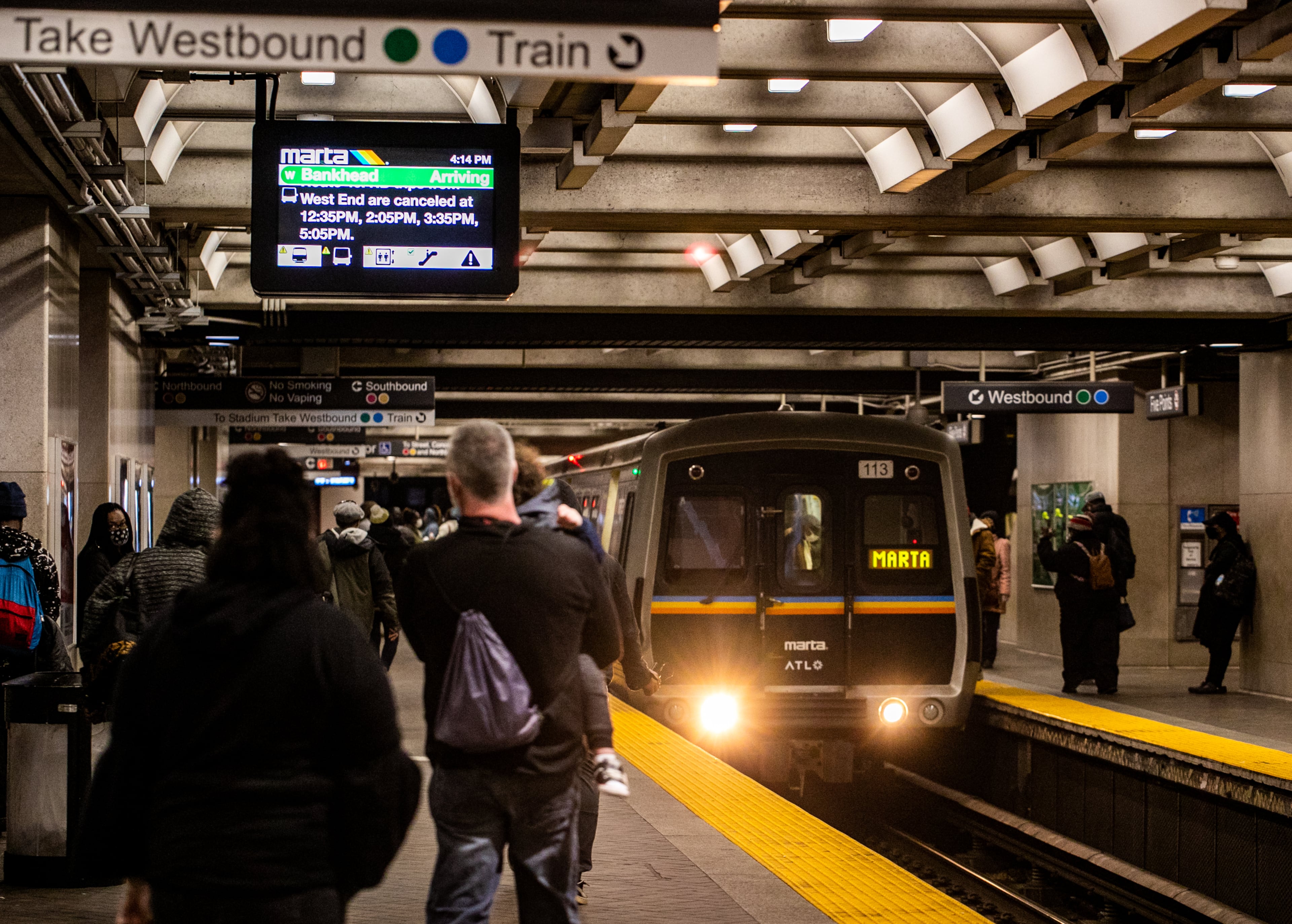 MARTA has already applied for funding for a proposed Clayton Southlake bus rapid transit line and a renovation of the Five Points station. (Jenni Girtman for The Atlanta Journal-Constitution)