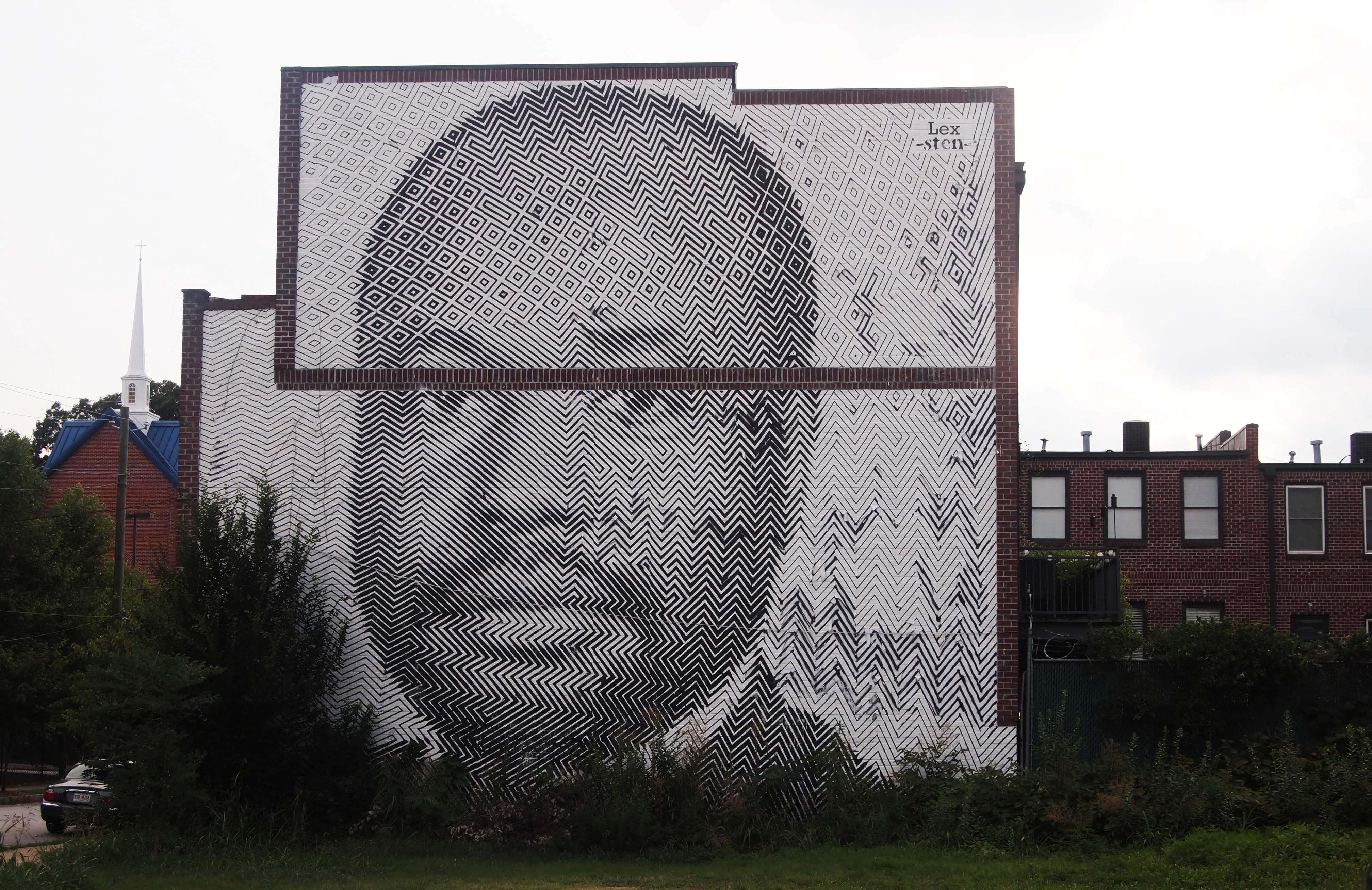 Italian artists Sten & Lex's Living Walls mural off Edgewood Avenue.
