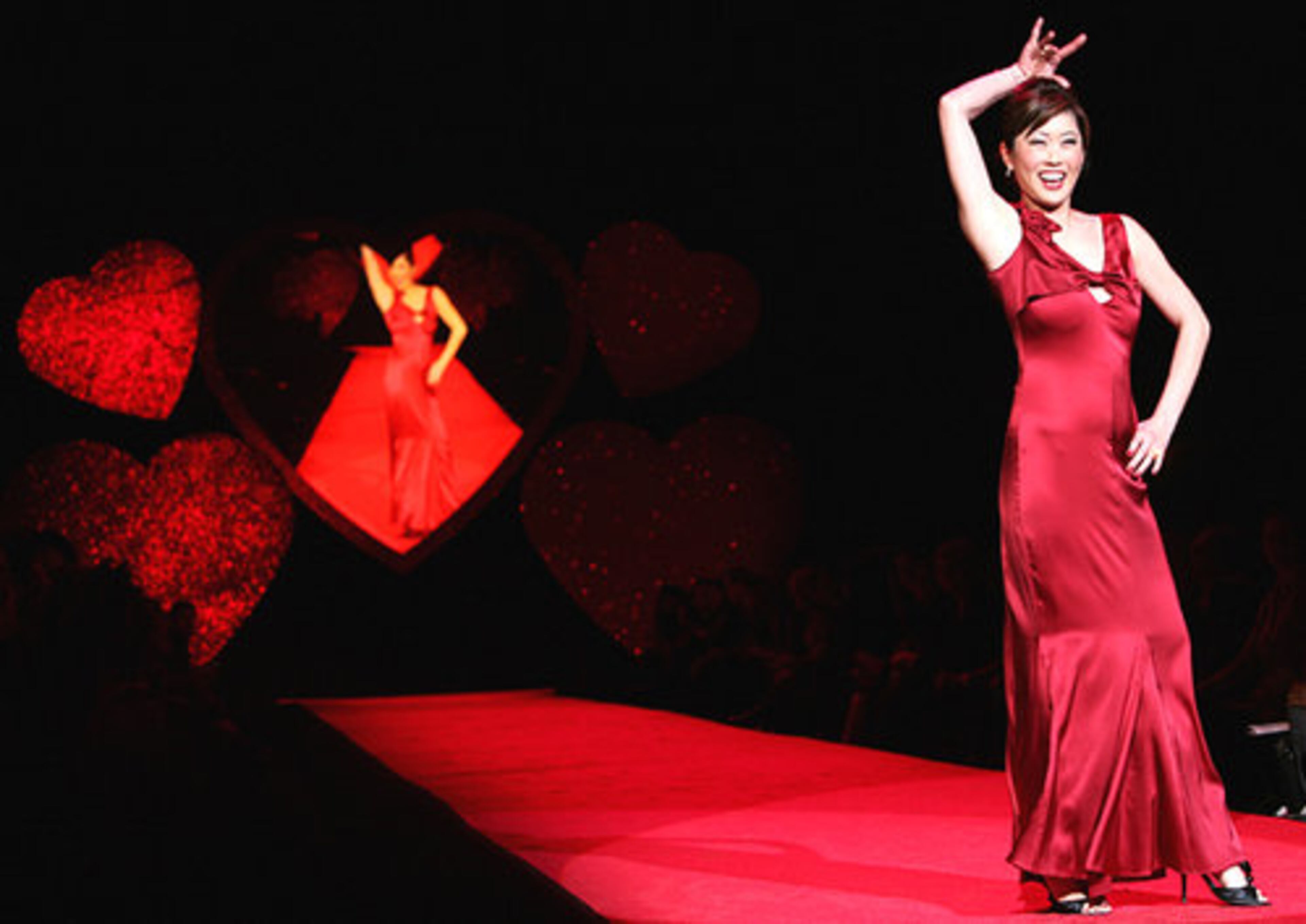 Kristi Yamaguchi models a Vera Wang design.