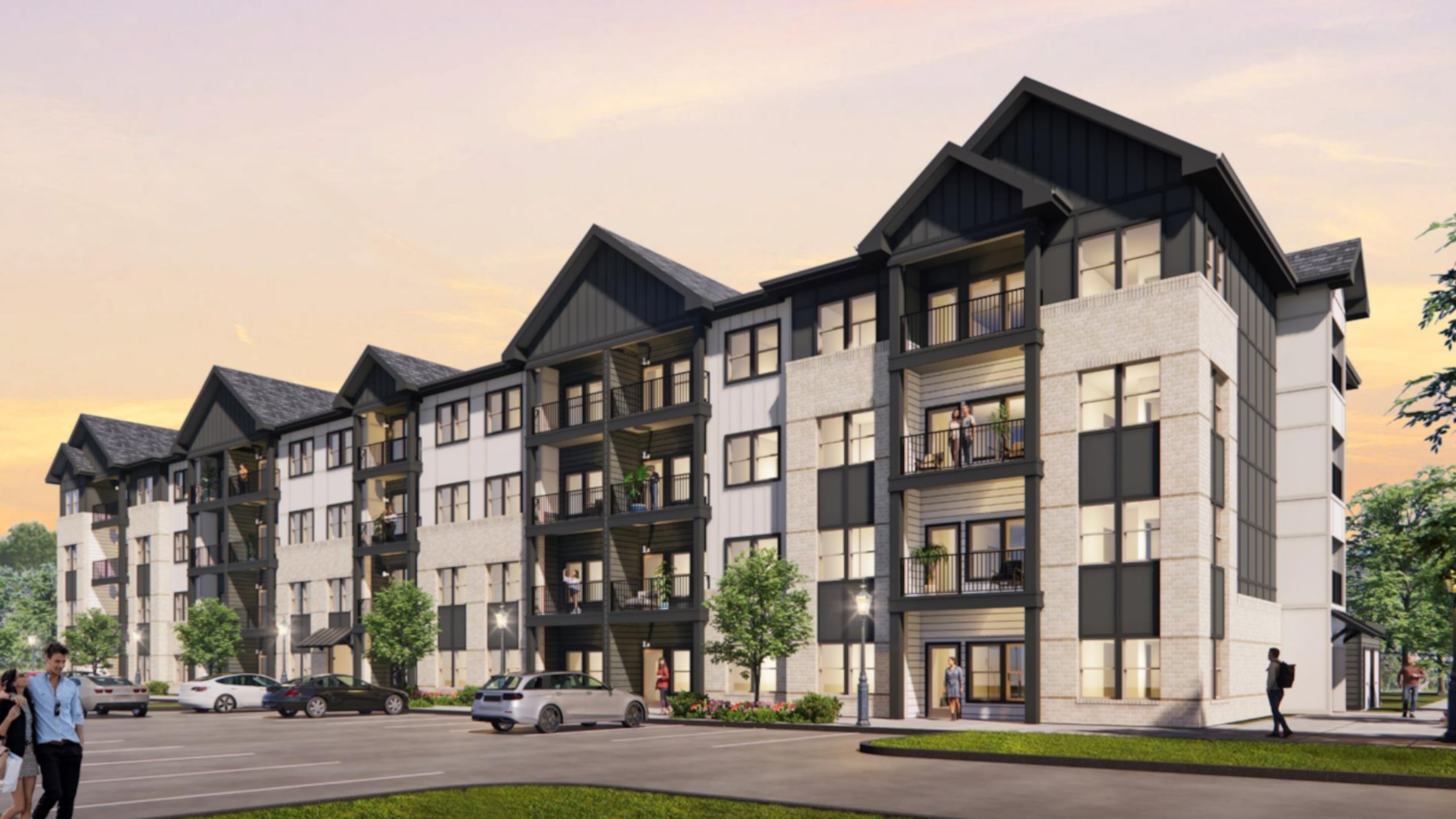 Portman Holdings will break ground this month on Meadow Glen Village. The 332-unit mixed-use development in Fairburn is expected in June 2027. (Courtesy of Portman Holdings)