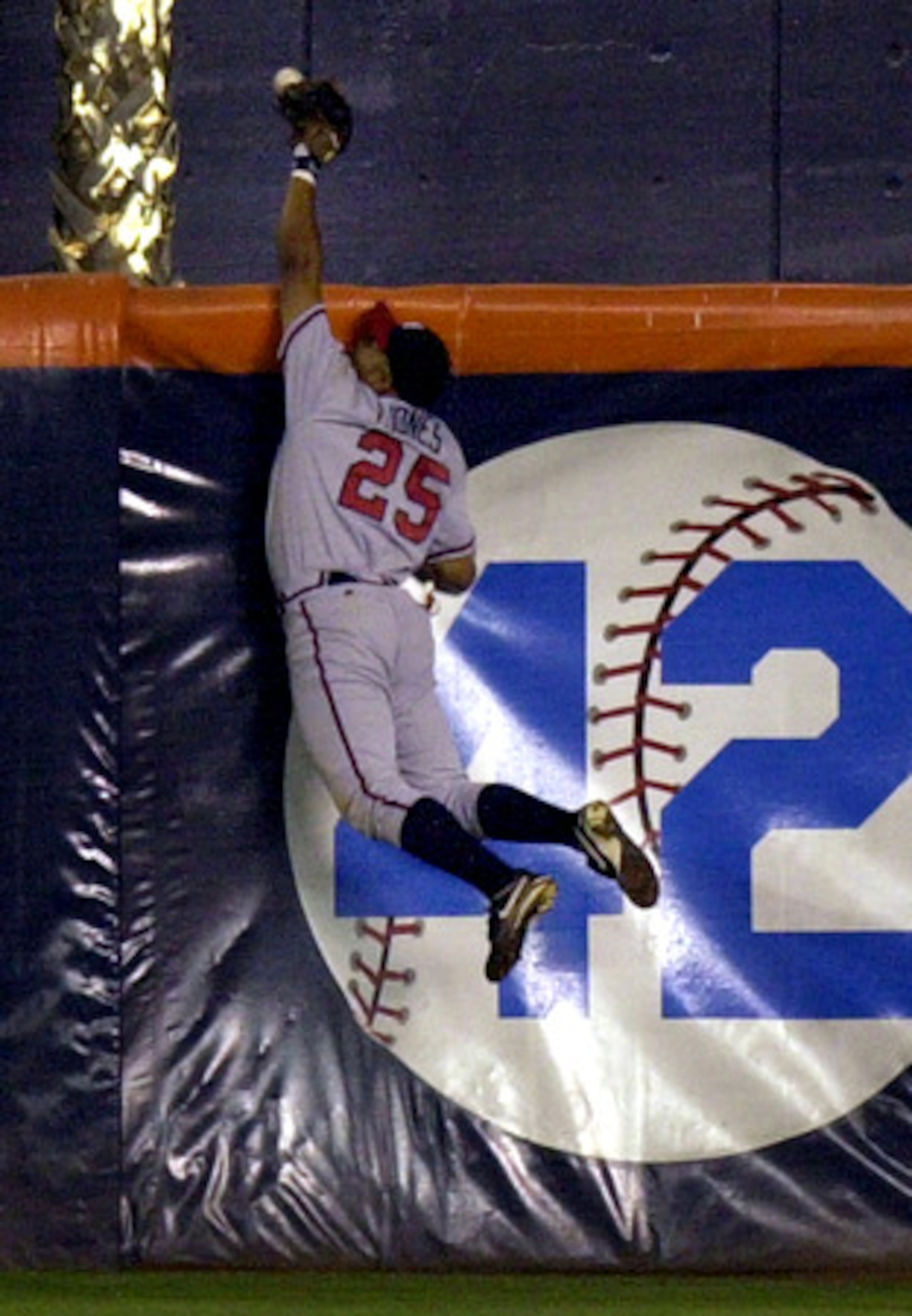 And then there were the thrilling catches. Over the wall.