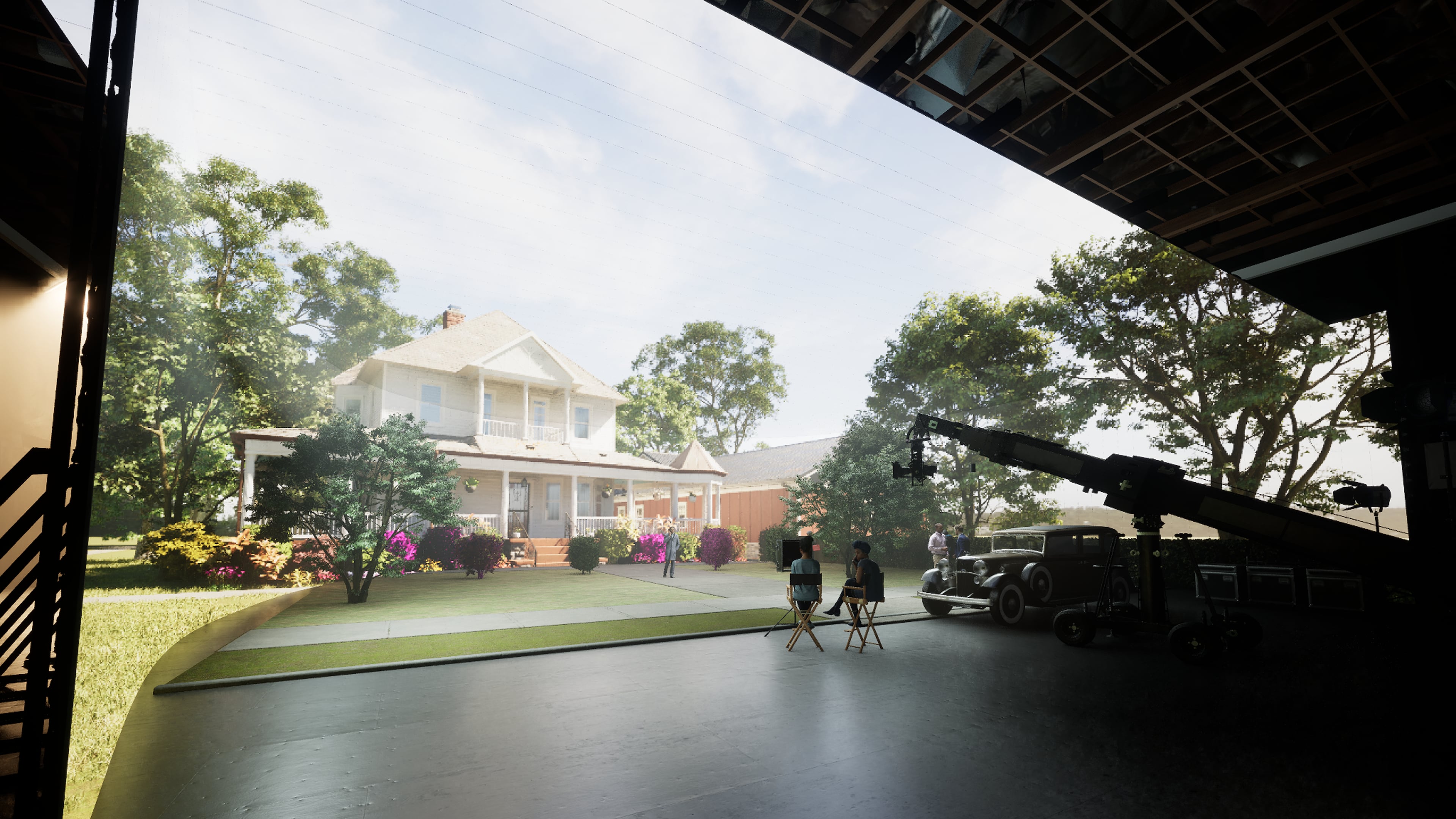 A rendering of the digital environment created on the forthcoming virtual production-enabled stage at Tyler Perry Studios. (Courtesy of Tyler Perry Studios)