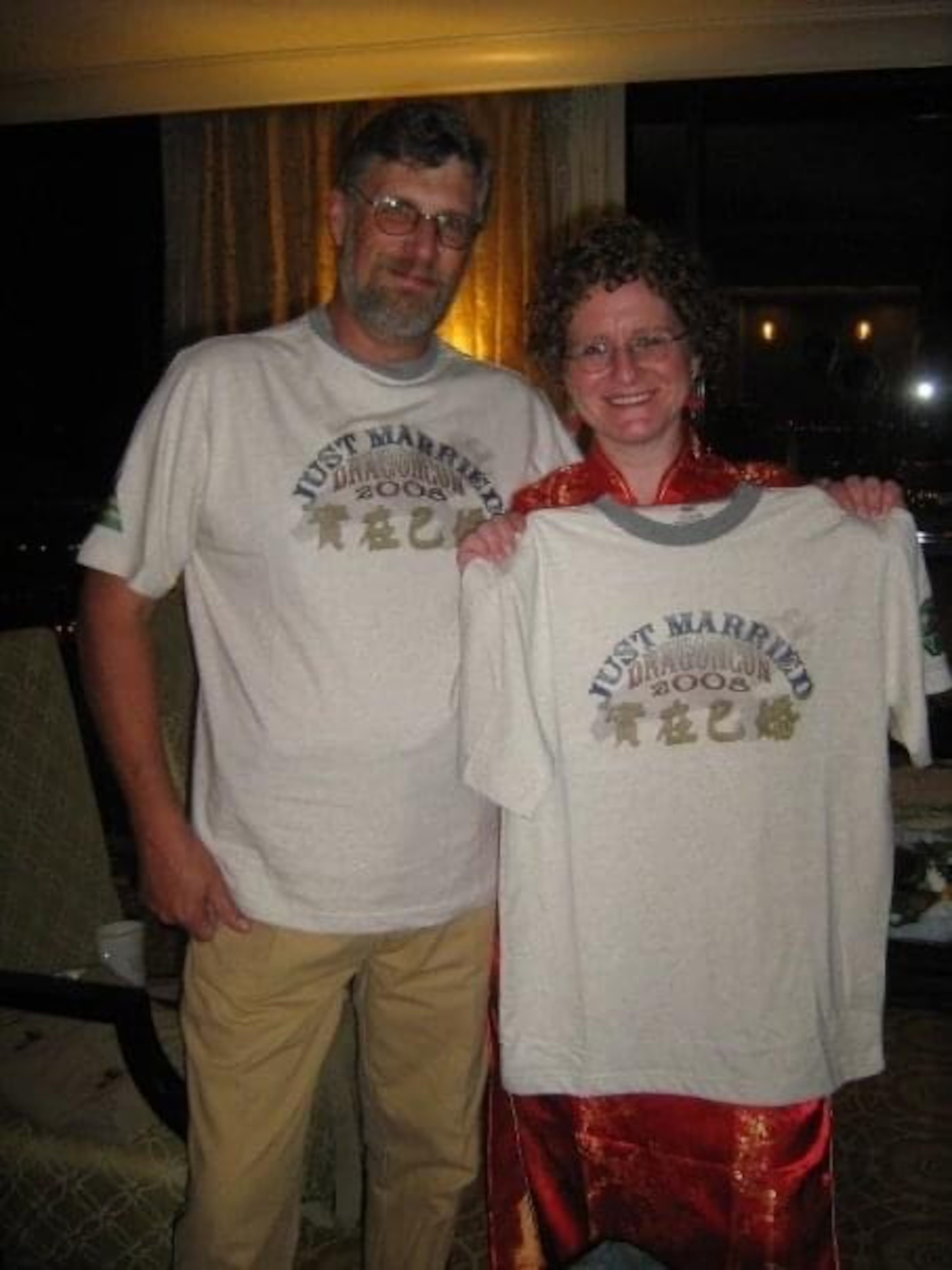 Niki Rece and Ken O'Dell met at Dragon Con in 2007 and married at the Marriott Marquis in downtown Atlanta a year later. (Courtesy of Niki Rece)
