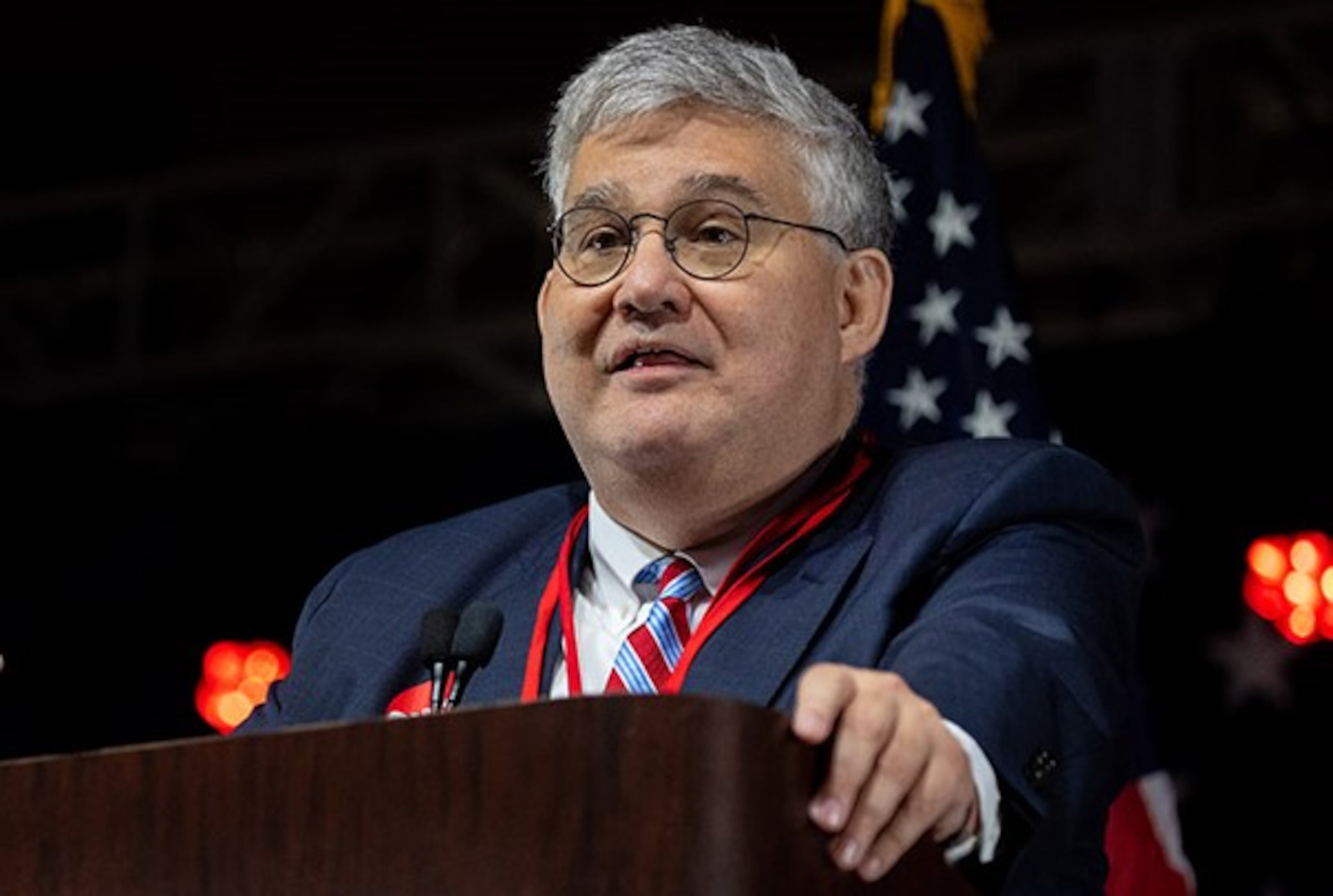 Former Georgia GOP chairman David Shafer is among the 18 people indicted along with Donald Trump in Fulton County. Friends are helping garner help for his legal bills. (Nathan Posner the Atlanta-Journal-Constitution)