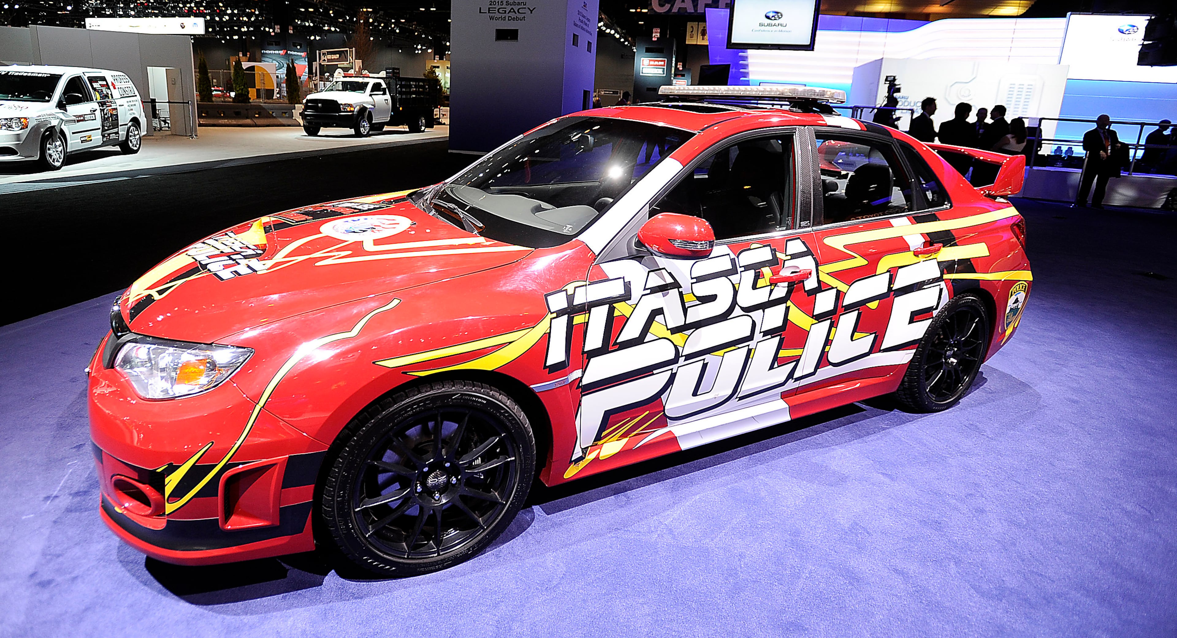 An Itasca, Il. police squad as displayed at the Chicago Auto Show at McCormick Place in Chicago, on Thursday, Feb. 6, 2014. (AP Photo / Daily Herald, Mark Welsh)