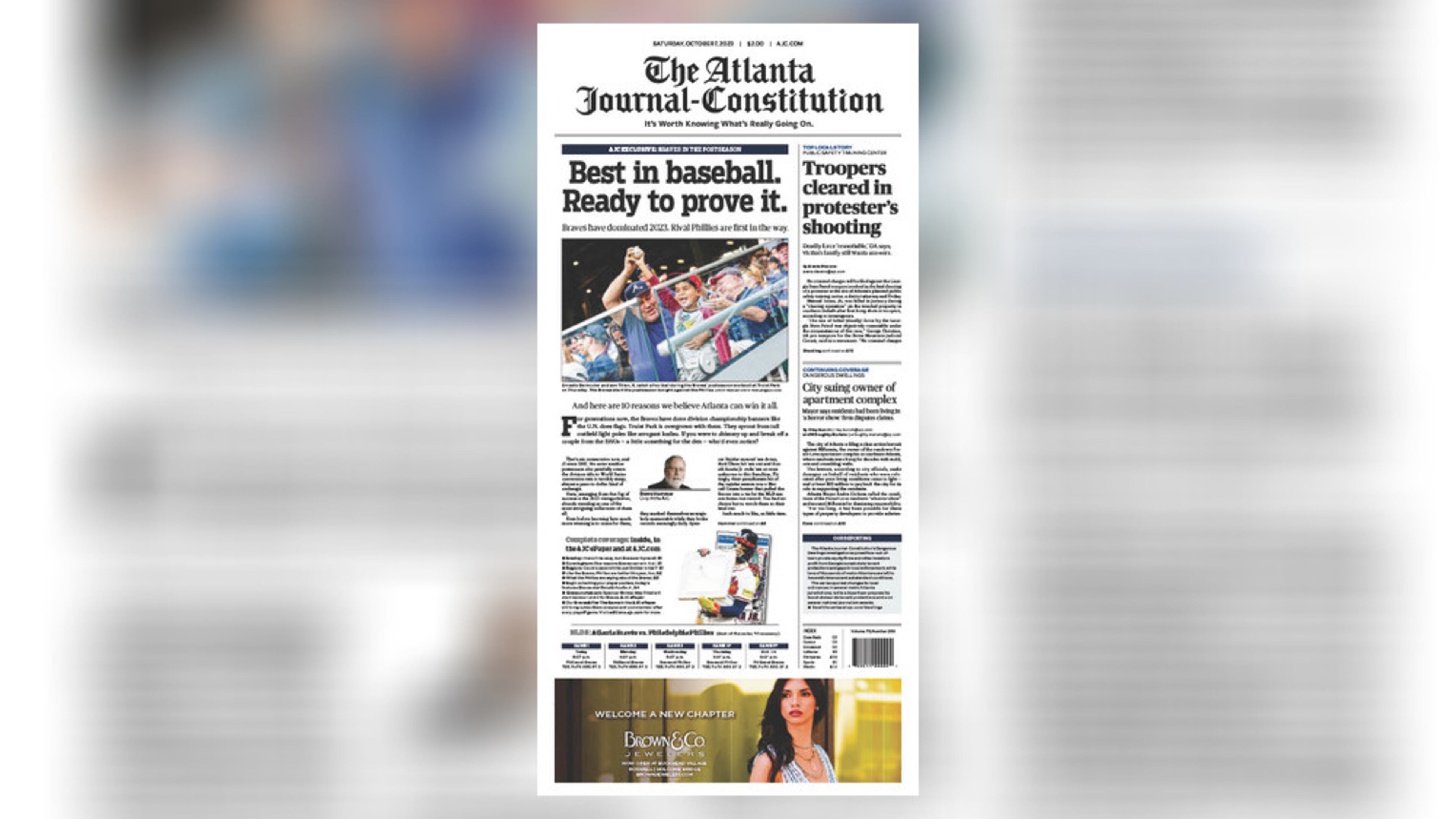 In Saturday ePaper edition: Braves vs. Phillies preview and a souvenir poster
