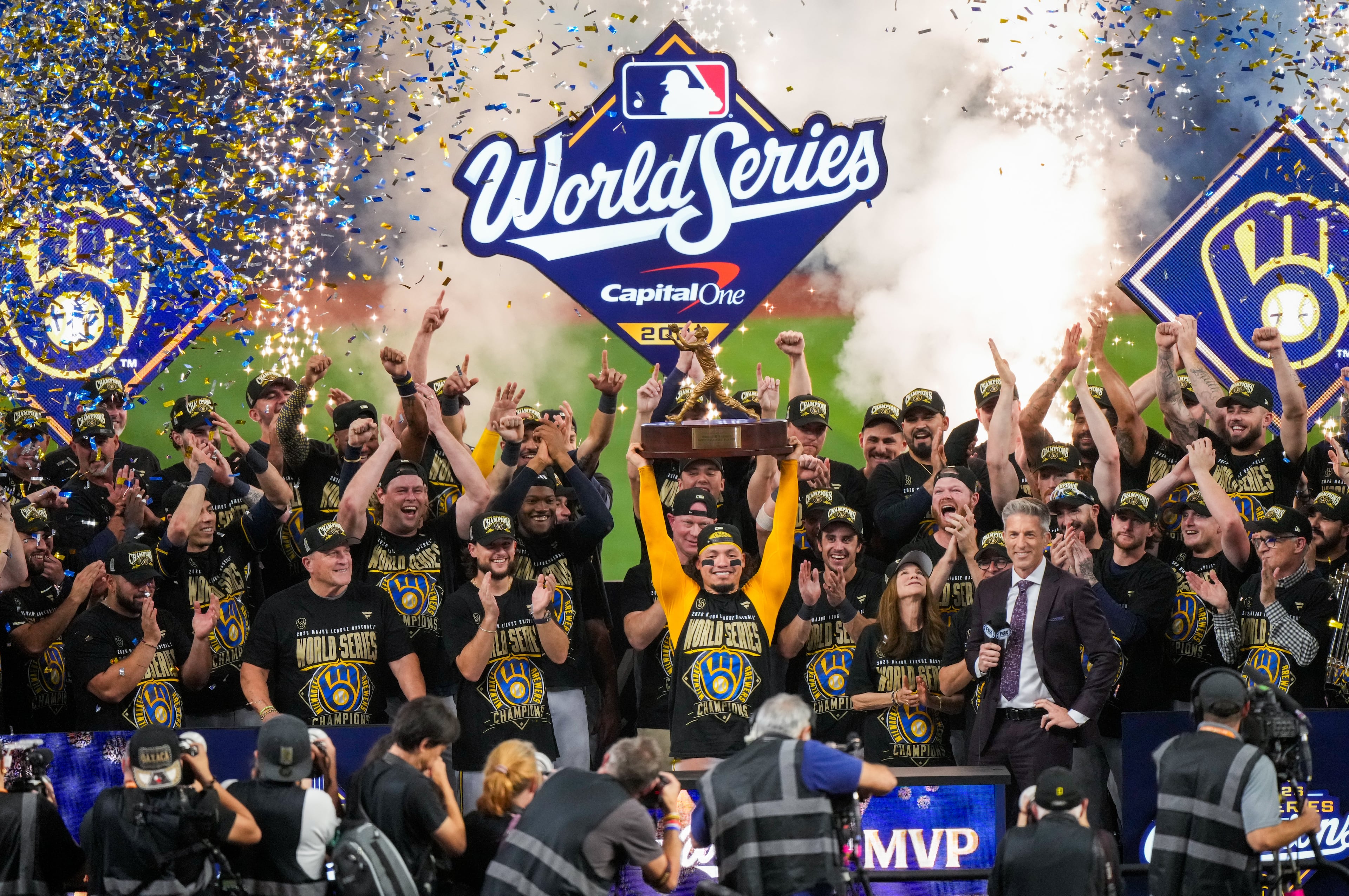 APTOPIX World Series Brewers Rays Baseball