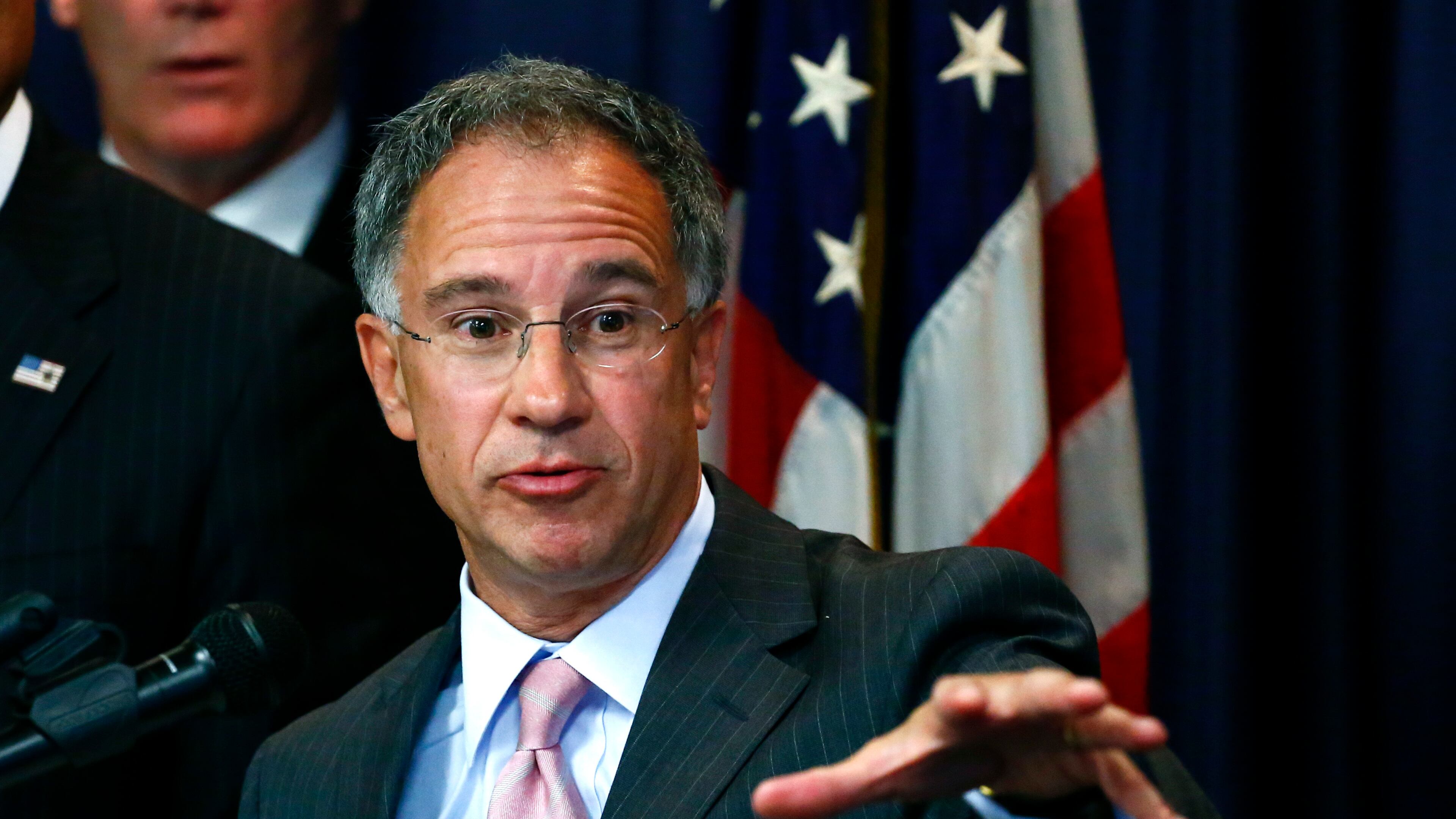 U.S. Attorney for New Jersey Paul J. Fishman speaks during a press conference on August 11, 2015 in Newark, New Jersey. (Photo by Kena Betancur/Getty Images)(Photo by Kena Betancur/Getty Images)