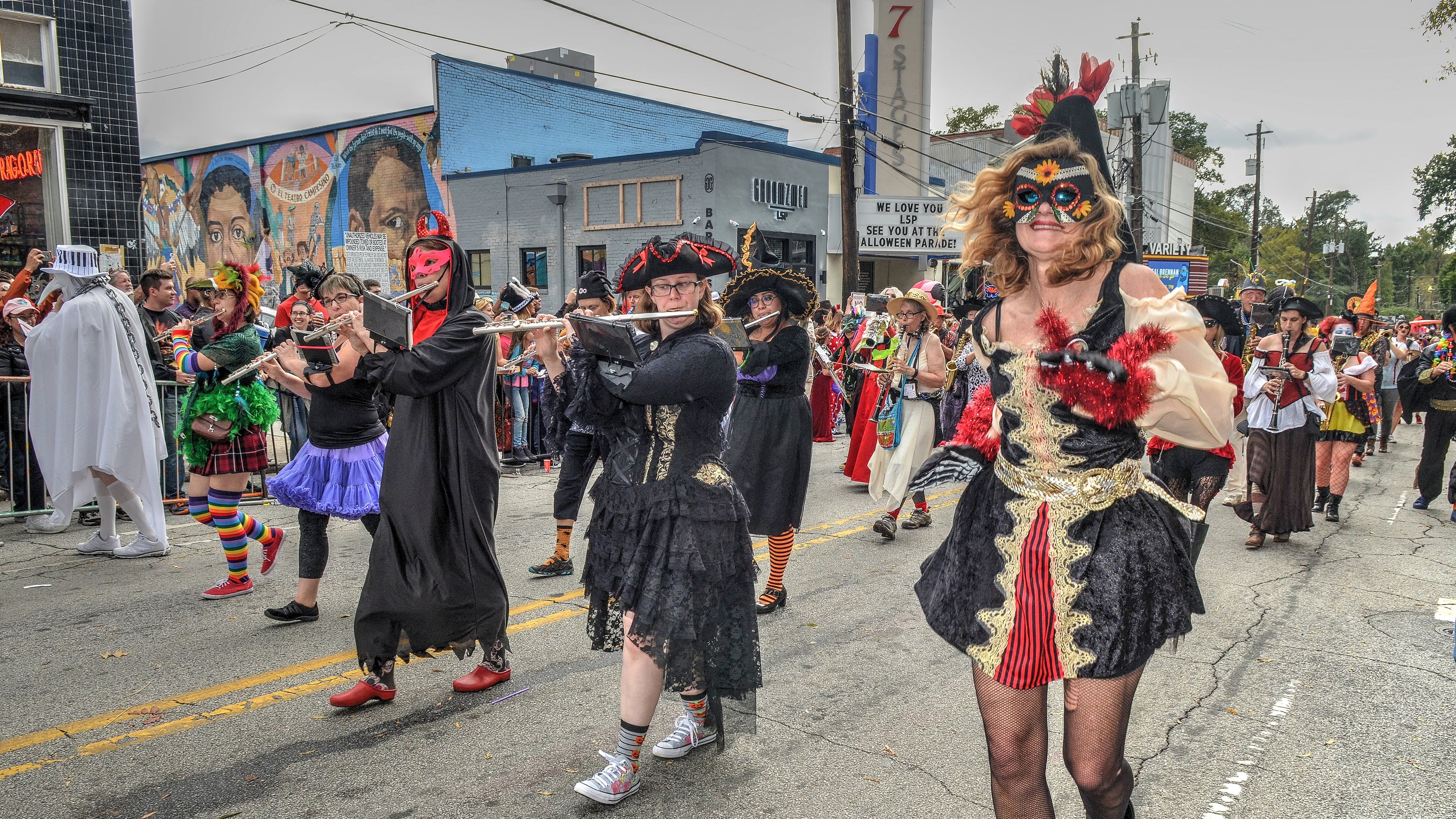 Scenes from the Little 5 Points Halloween Festival and Parade in 2018. (Image by Chris Hunt)