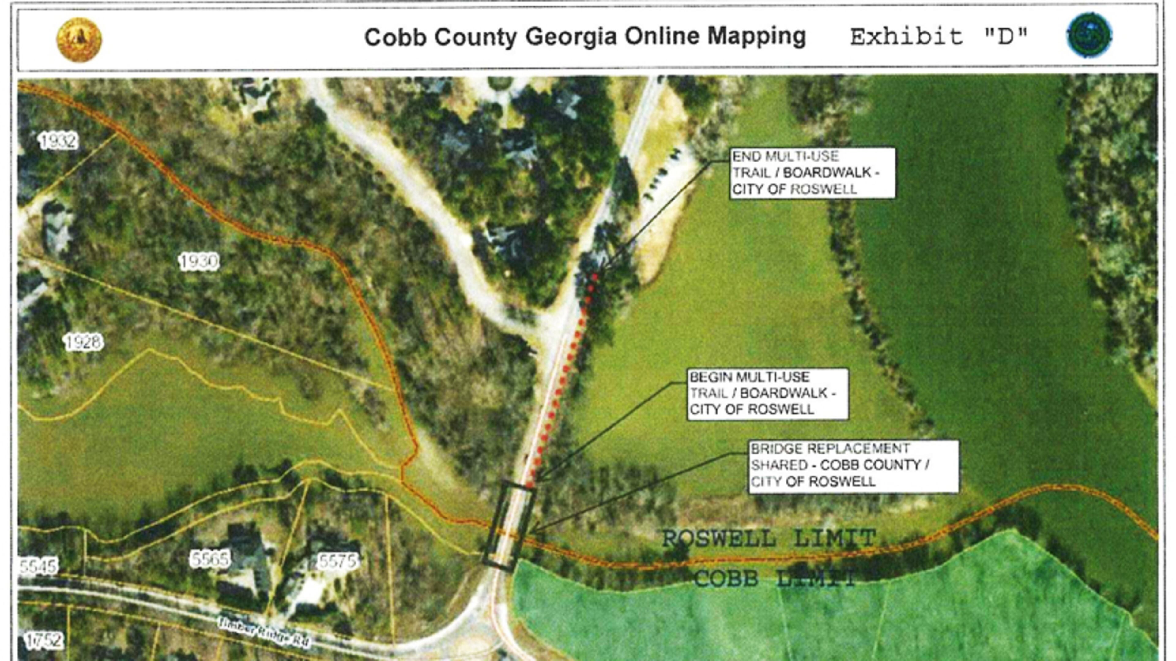 The costs to replace the Willeo Road bridge over Willeo Creek will be shared by Roswell and Cobb County under an intergovernmental agreement approved by the Roswell City Council. CITY OF ROSWELL