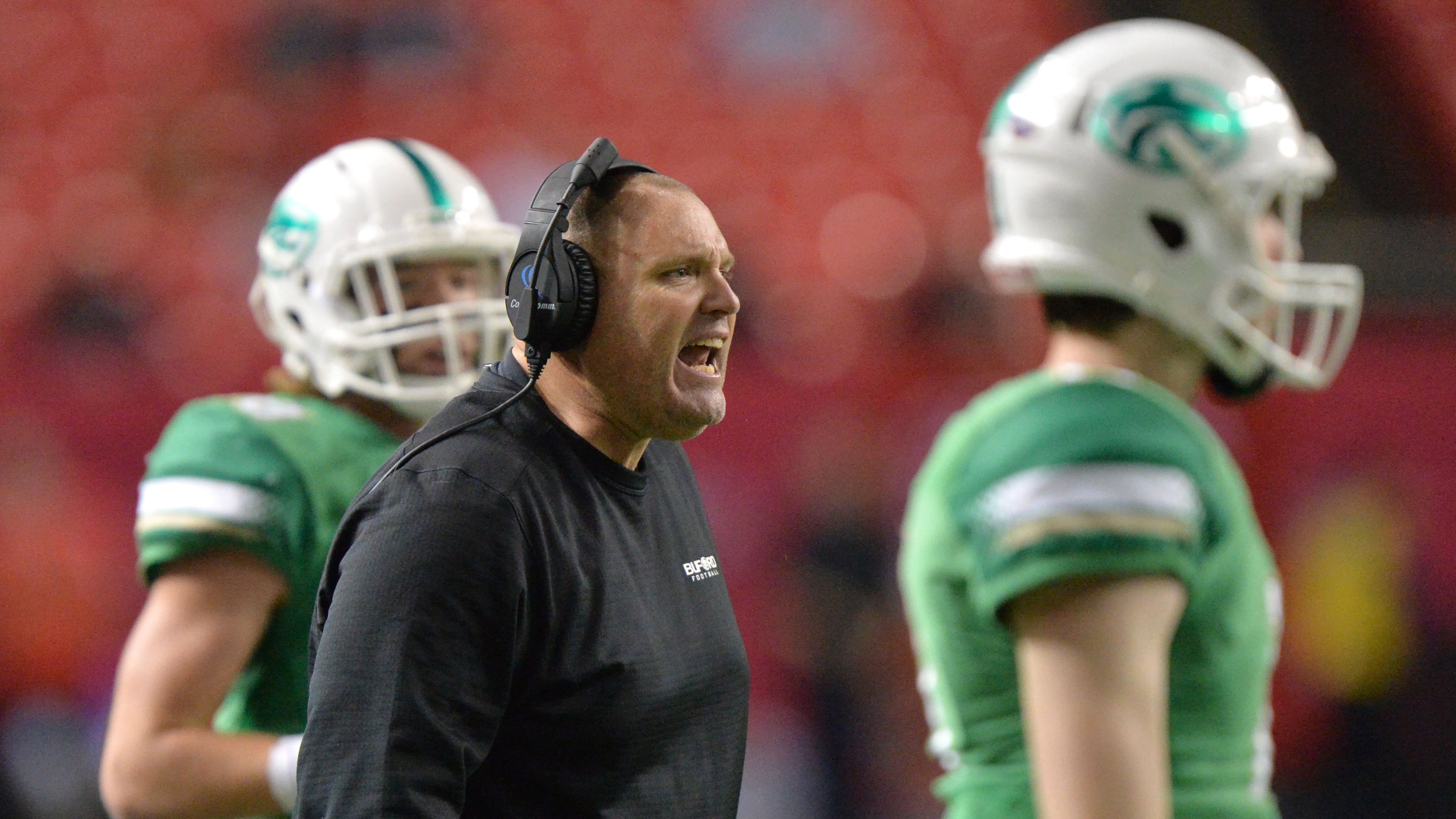 Buford head coach Jess Simpson leads the 11-1 Wolves. (Hyosub Shin/AJC)
