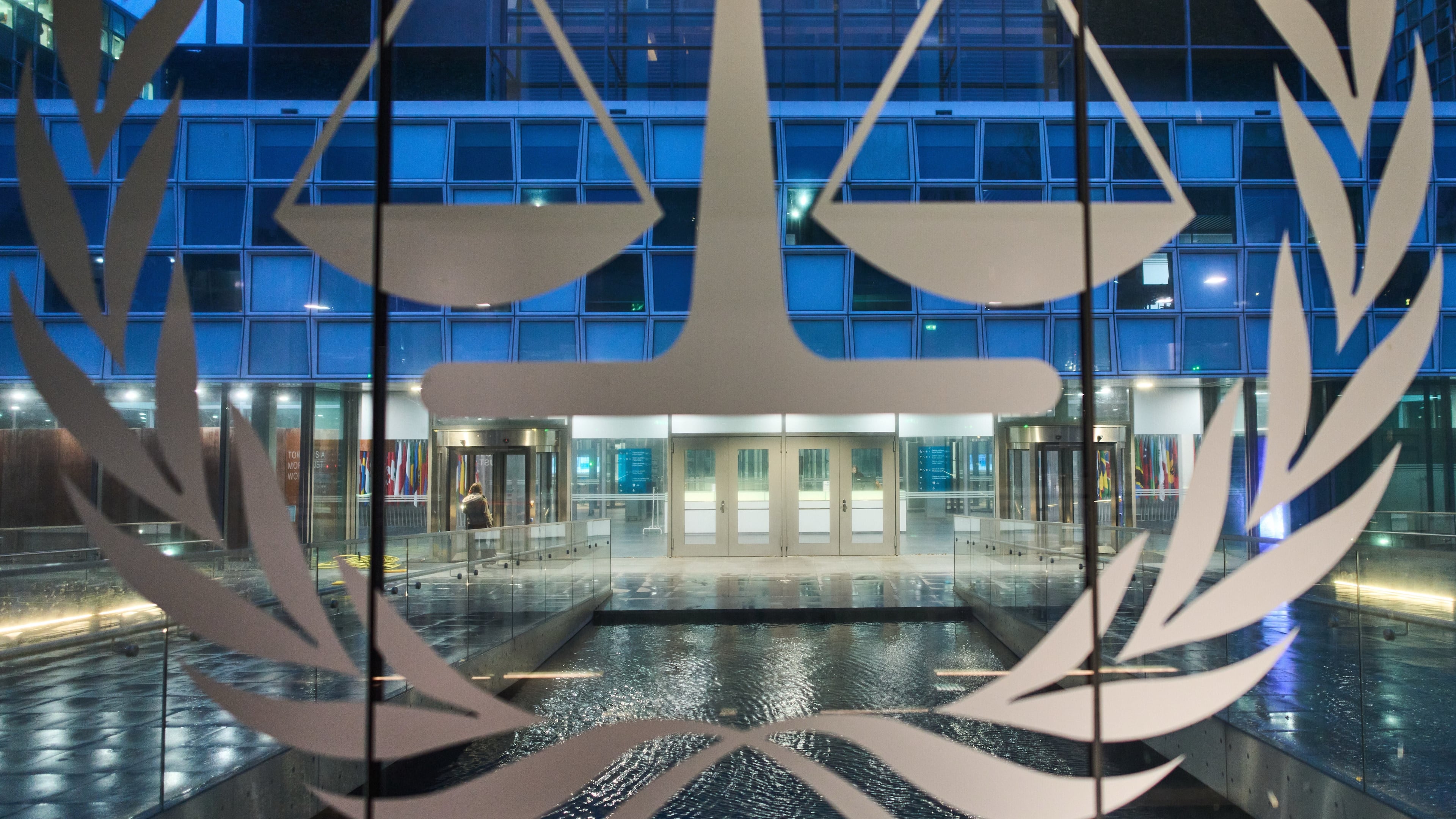 FILE - The International Criminal Court (ICC) is seen on Dec. 9, 2025, in The Hague, Netherlands. (AP Photo/Peter Dejong, Pool, File)