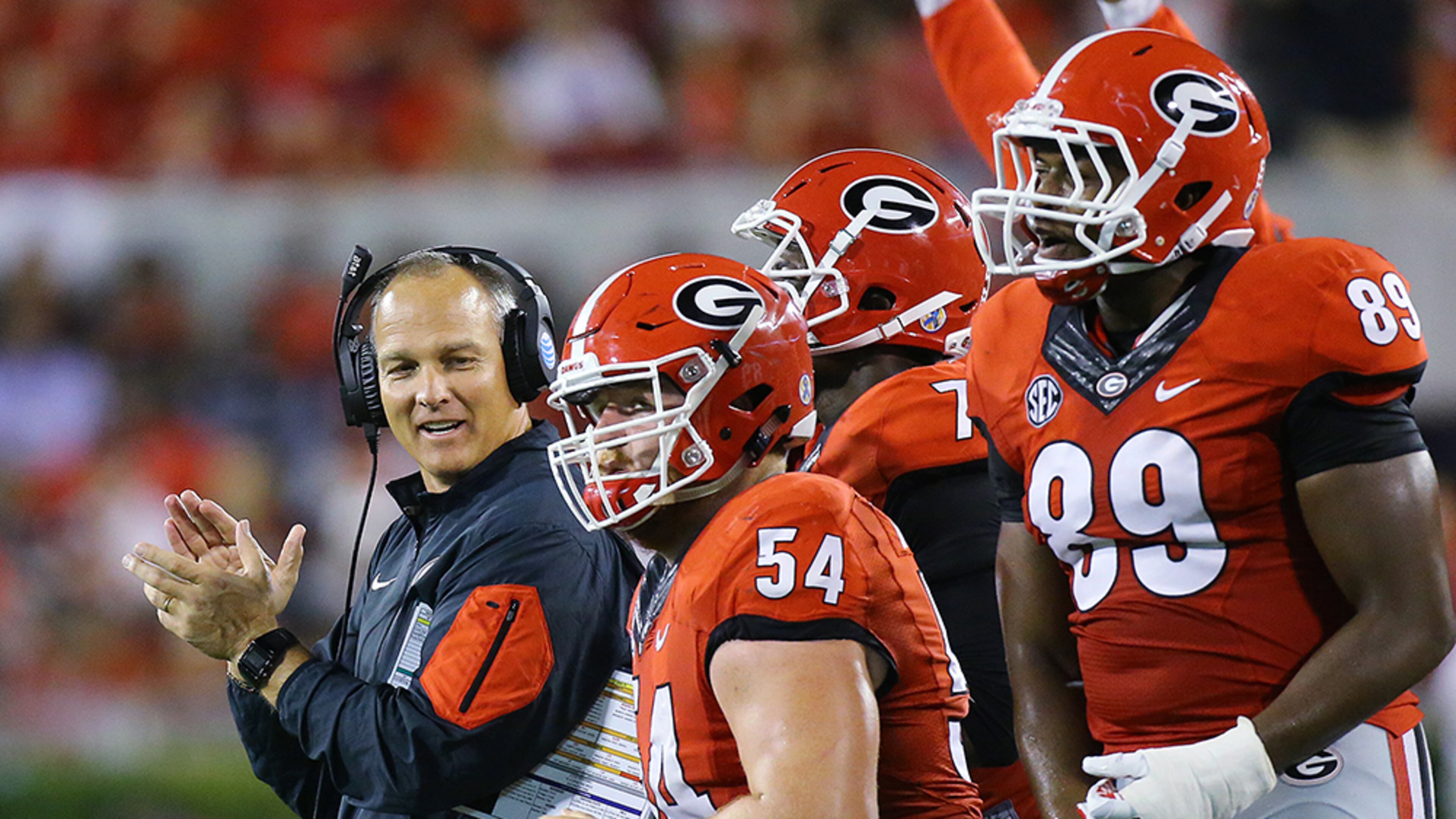 Mark Richt's Georgia team is 4-0 heading into showdown against Alabama.