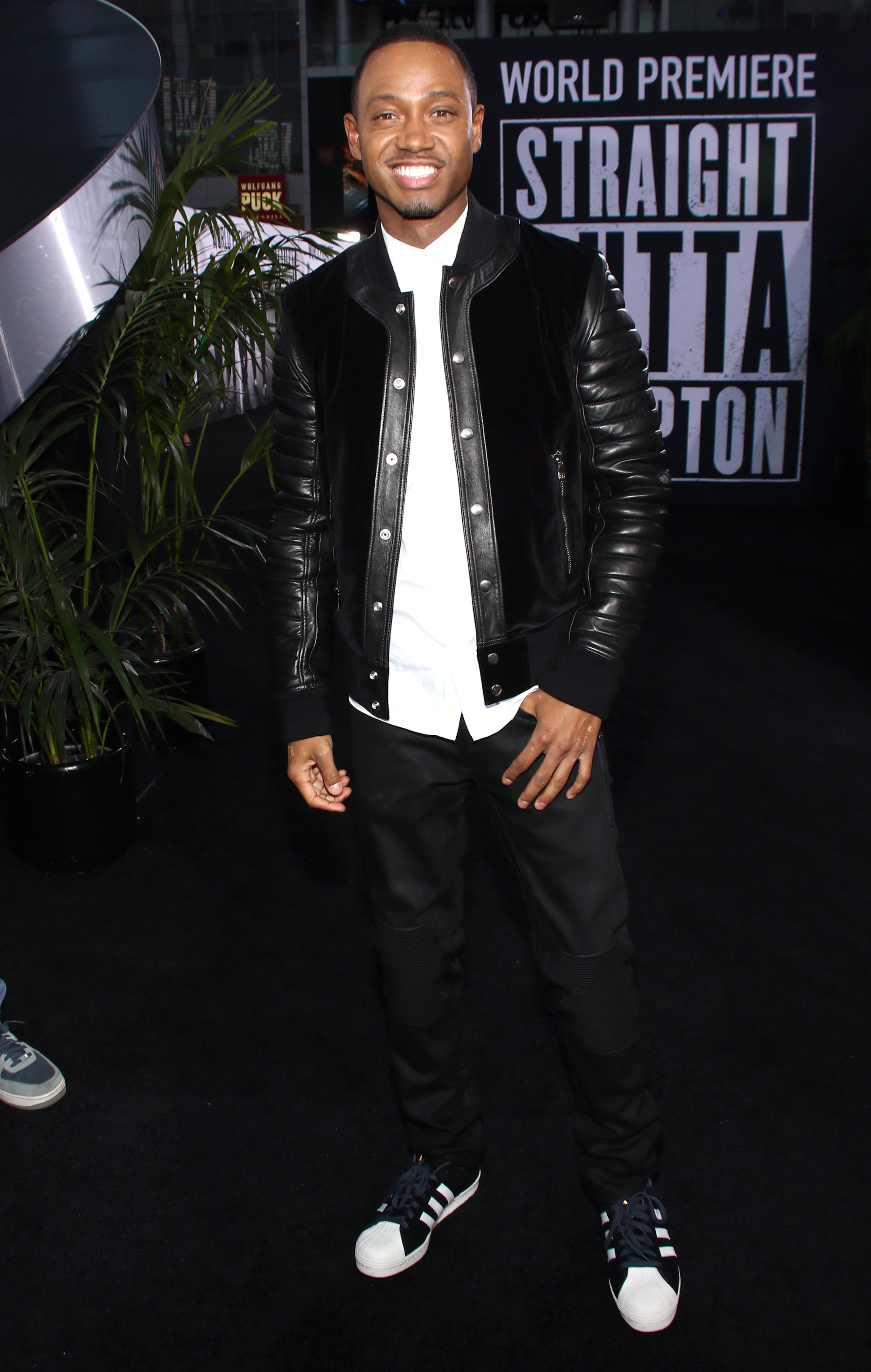 Terrence J arrives at the Los Angeles premiere of "Straight Outta Compton" at the Microsoft Theater on Monday, Aug. 10, 2015. (Photo by John Salangsang/Invision/AP)