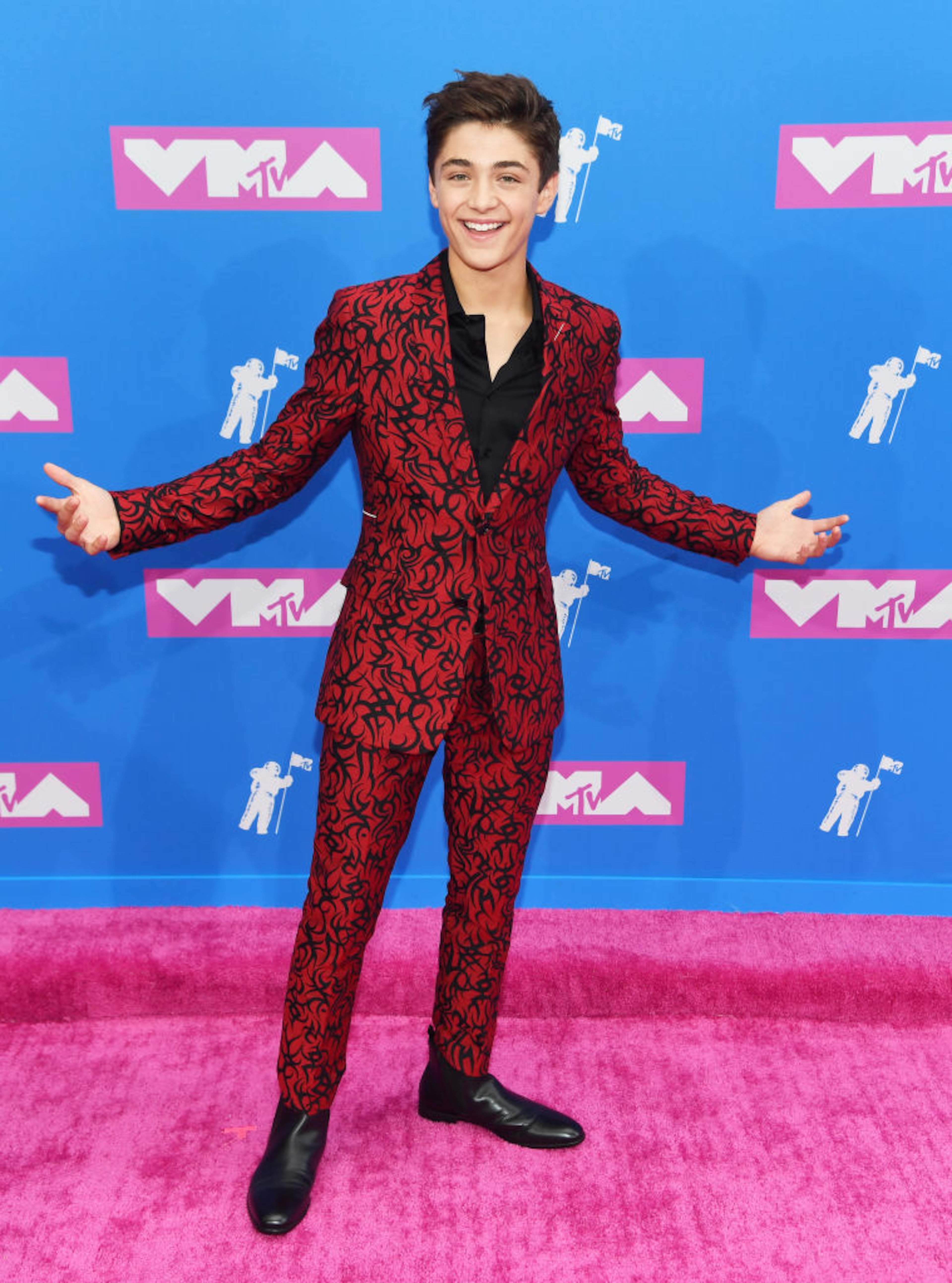 NEW YORK, NY - AUGUST 20: Asher Angel attends the 2018 MTV Video Music Awards at Radio City Music Hall on August 20, 2018 in New York City. (Photo by Nicholas Hunt/Getty Images for MTV)