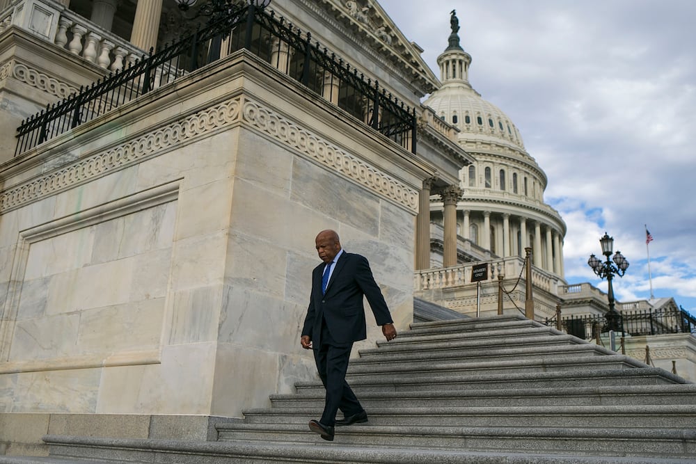 The late Rep. John Lewis is shown on Capitol Hill in Washington on Friday, Jan. 13, 2017. (Al Drago/The New York Times)