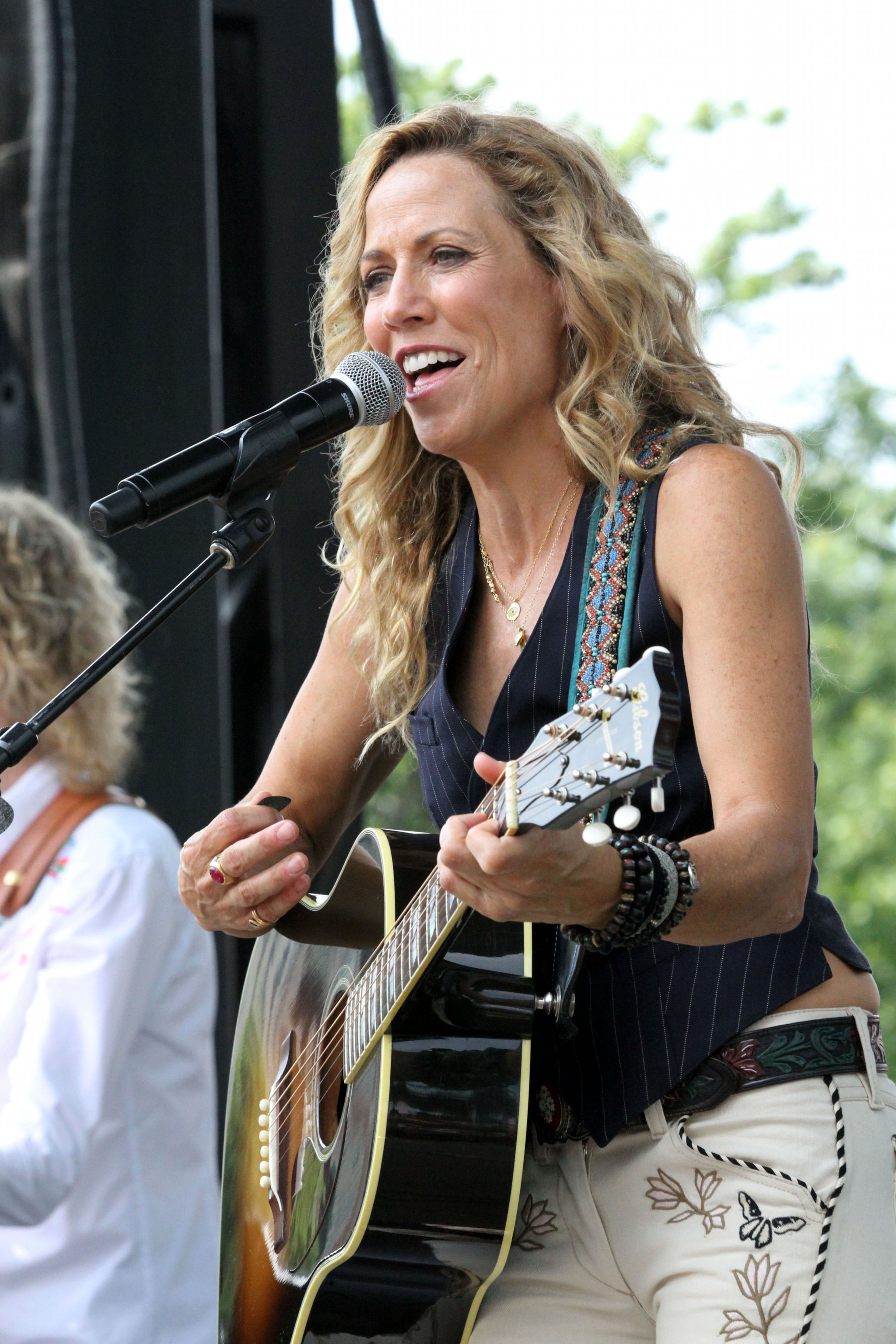 Sheryl Crow performs "Steve McQueen." Crow headlined the free Chick-fil-A Kickoff concert Saturday afternoon at Centennial Olympic Park, which was part of the pre-game festivities for the Alabama-Virginia Tech football game at the Georgia Dome.
