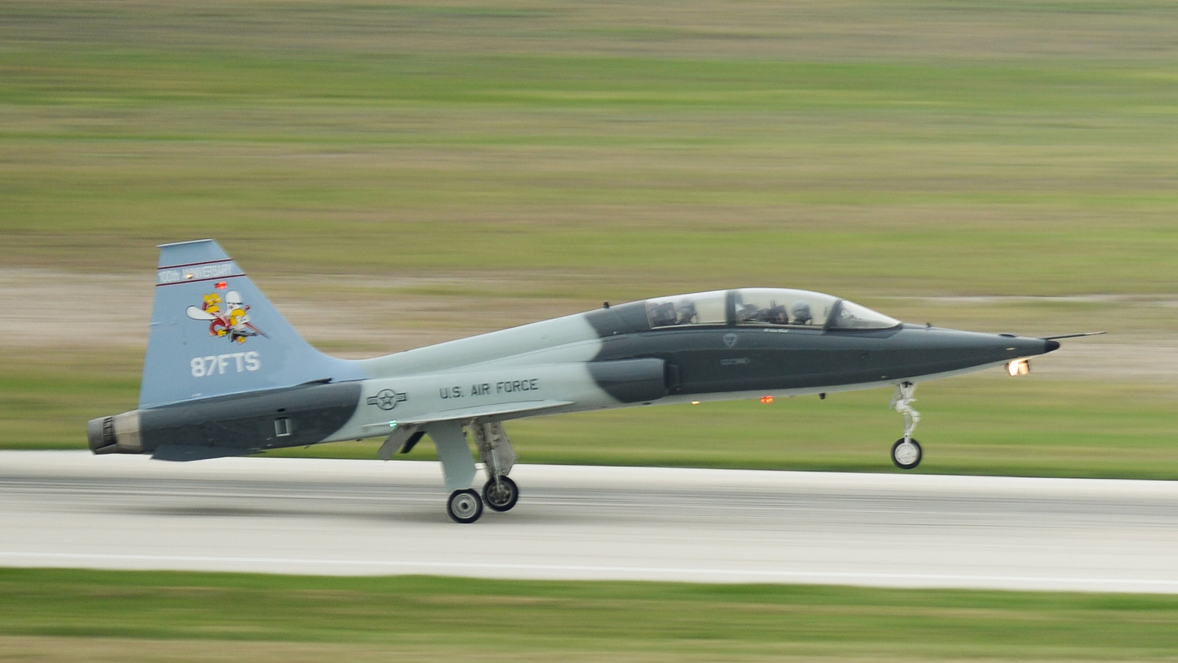 A flying instructor and a student pilot from the Japanese Air Self Defense Force were killed when their T-38C Talon trainer aircraft (similar to the one pictured here) crashed Friday near Montgomery, Alabama.