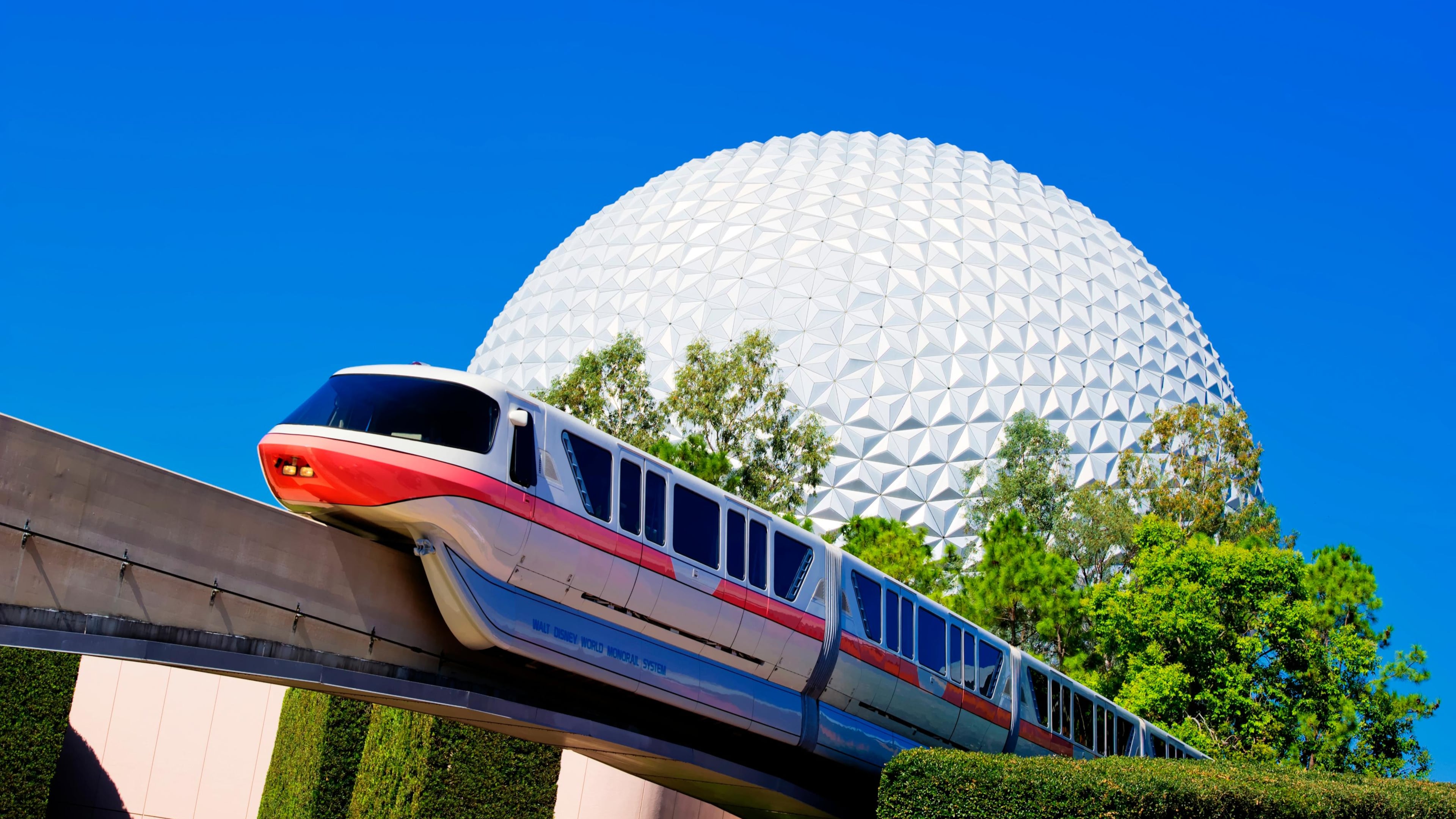 Spaceship Earth is the visual and thematic centerpiece of Epcot at Walt Disney World Resort in Lake Buena Vista, Fla. The geodesic dome weighs 16 million pounds and the outer "skin" of Spaceship Earth is made up of 11,324 aluminum and plastic-alloy triangles.