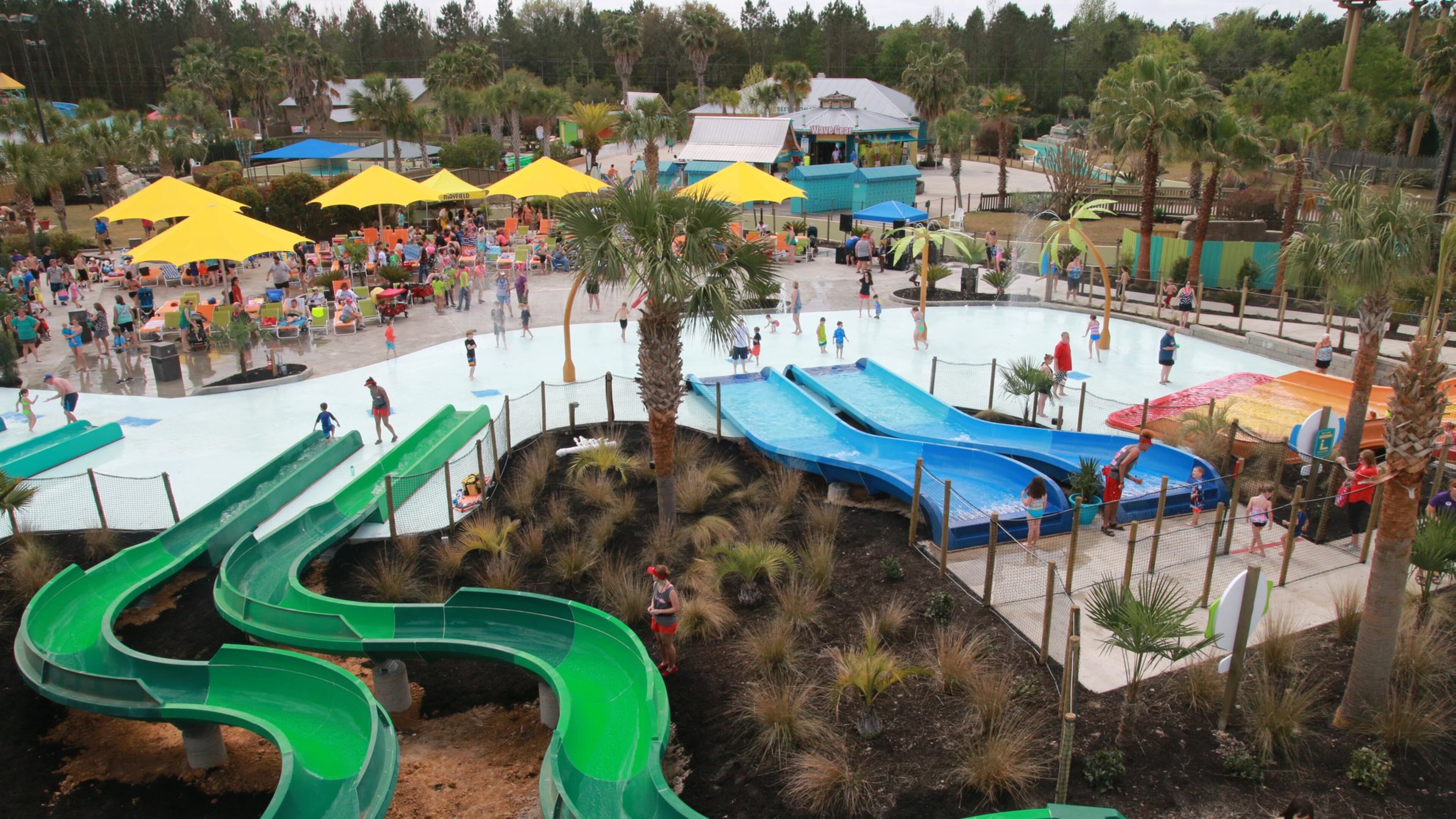 Wild Adventures theme park in Valdosta has opened Ohana Bay, a new area to its Splash Island water park. The addition includes kid-friendly slides as well as others that teens and adults can enjoy. CONTRIBUTED BY WILD ADVENTURES