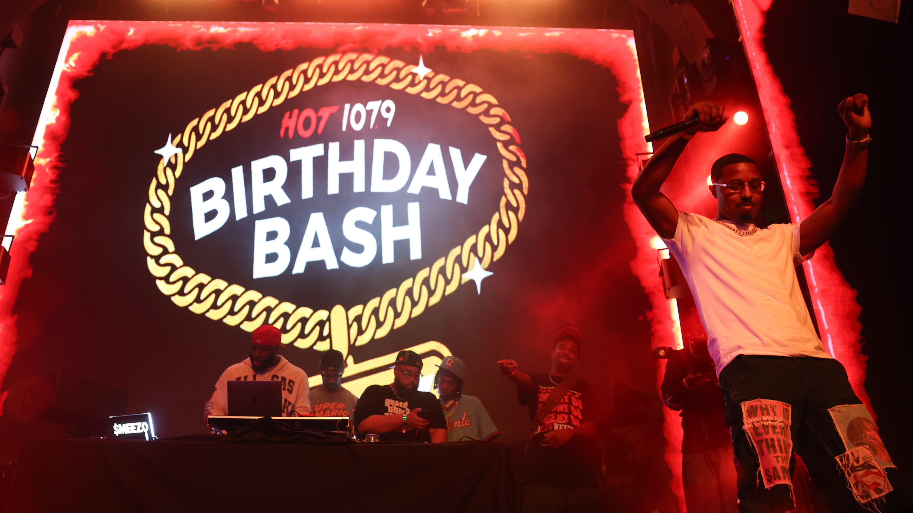 Performers take the stage at the Hot 107.9 Who’s Hot Showcase at Believe Music Hall in Atlanta on May 21, 2026. The showcase leads up to the hip-hop station’s 30th Birthday Bash. (Arvin Temkar/AJC)