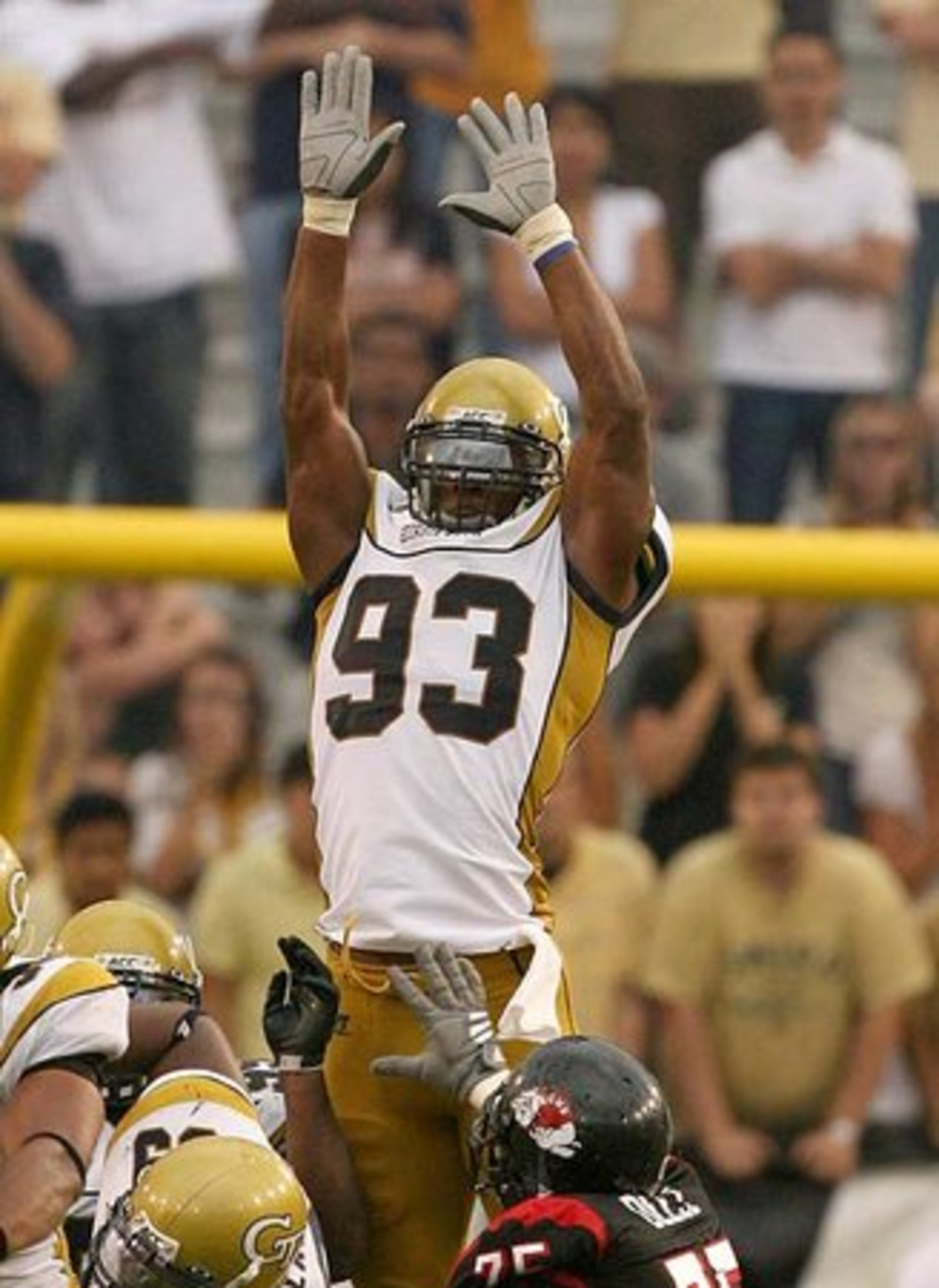 MICHAEL JOHNSON (2009) - The Cincinnati Bengals chose Johnson (93), a DE, in Round 3 with the 70th pick. As a first-year player, he racked up 17 tackles and three sacks.