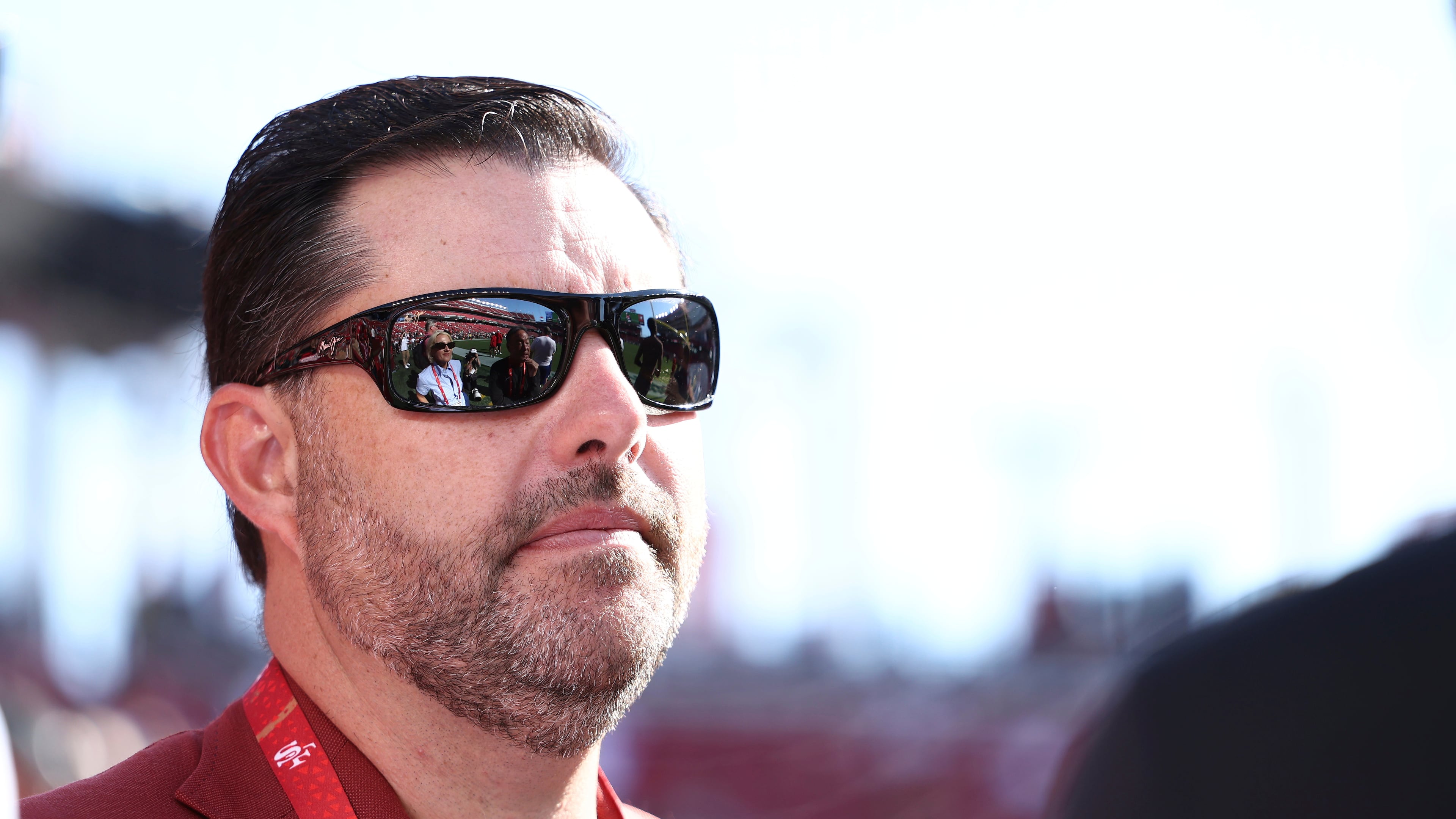 FILE - San Francisco 49ers owner Jed York stands on the sideline before a preseason NFL football game between the San Francisco 49ers and the Denver Broncos, Aug. 9, 2025, in Santa Clara, Calif. (AP Photo/Kelley L Cox, File)