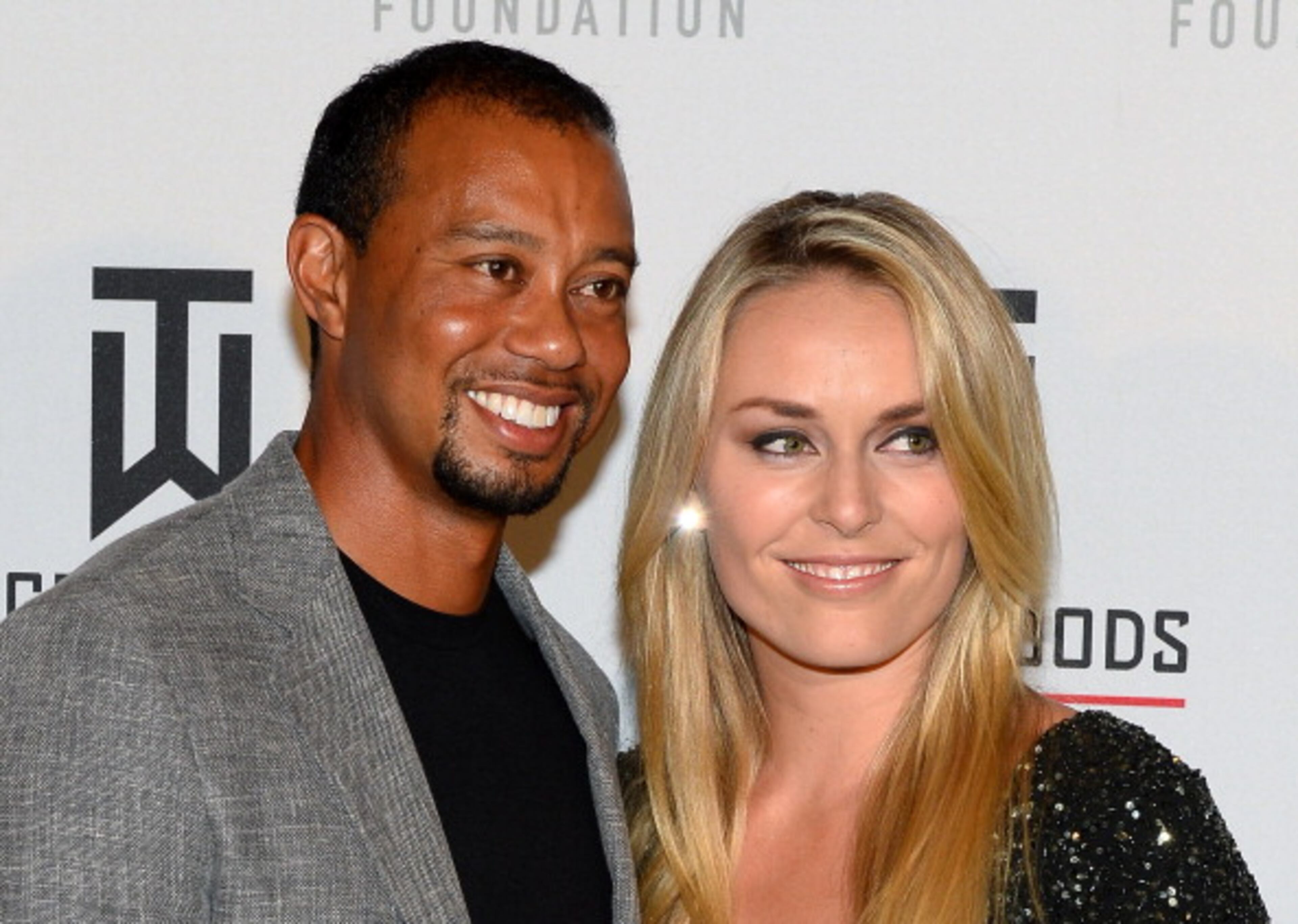 LAS VEGAS, NV - MAY 17: Golfer Tiger Woods (L) and ski racer Lindsey Vonn attend Tiger Jam 2014 at the Mandalay Bay Events Center on May 17, 2014 in Las Vegas, Nevada. (Photo by Ethan Miller/Getty Images)