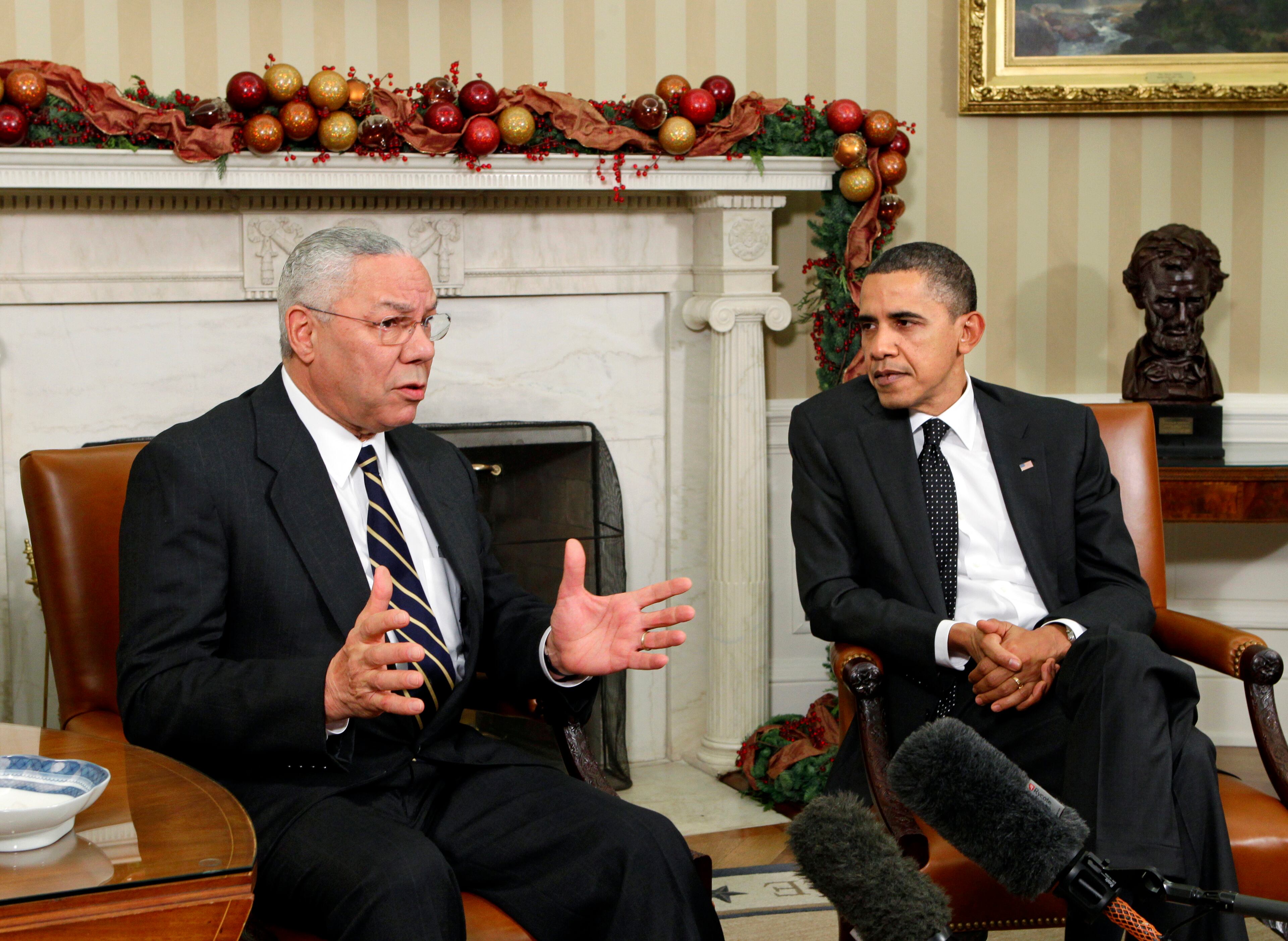 The former Secretary of State, who served in the first term of George W. Bush, endorsed Barack Obama less than two weeks before the election. Republican Sen. John McCain was said to be outraged.