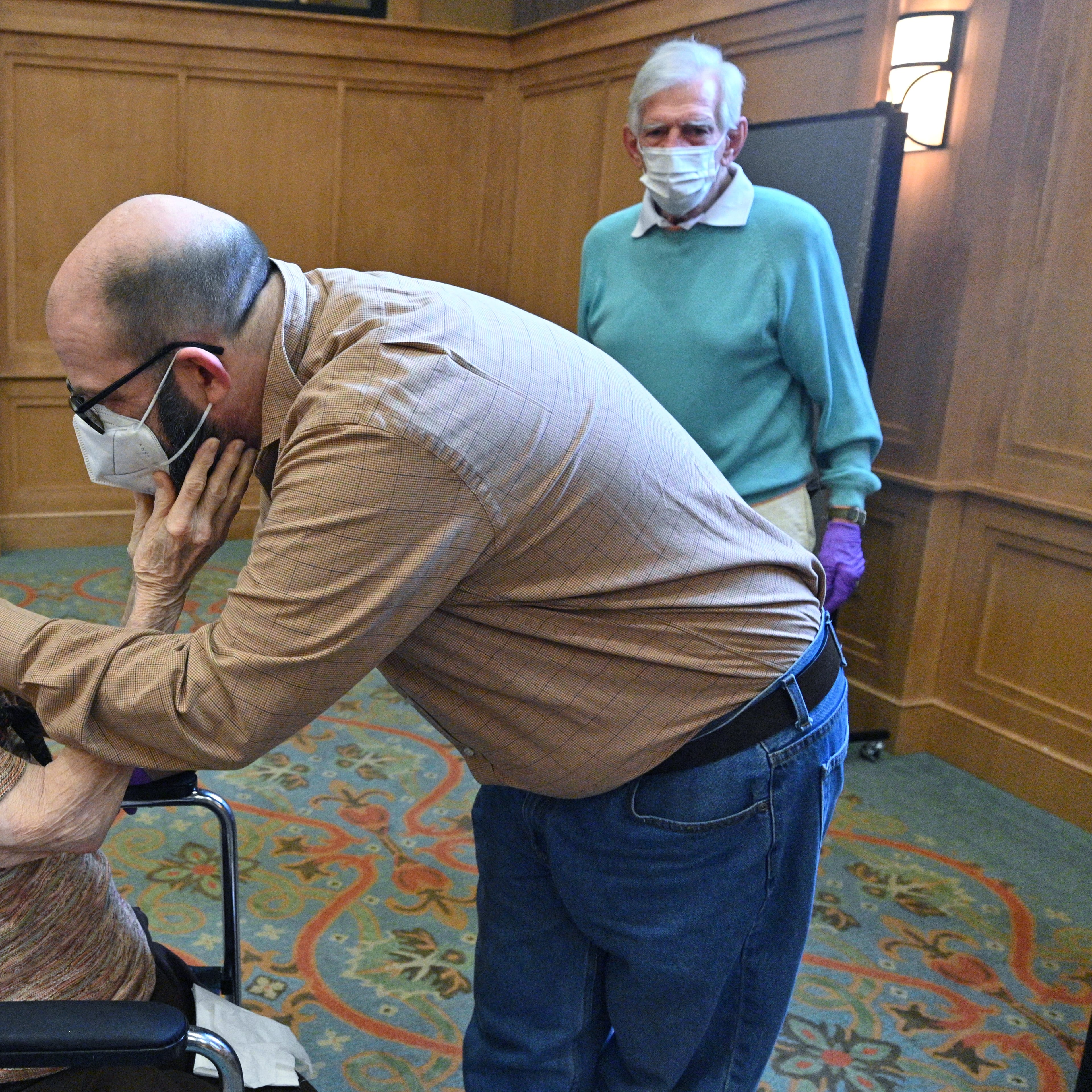 Nursing home residents finally get to see their loved ones face to face