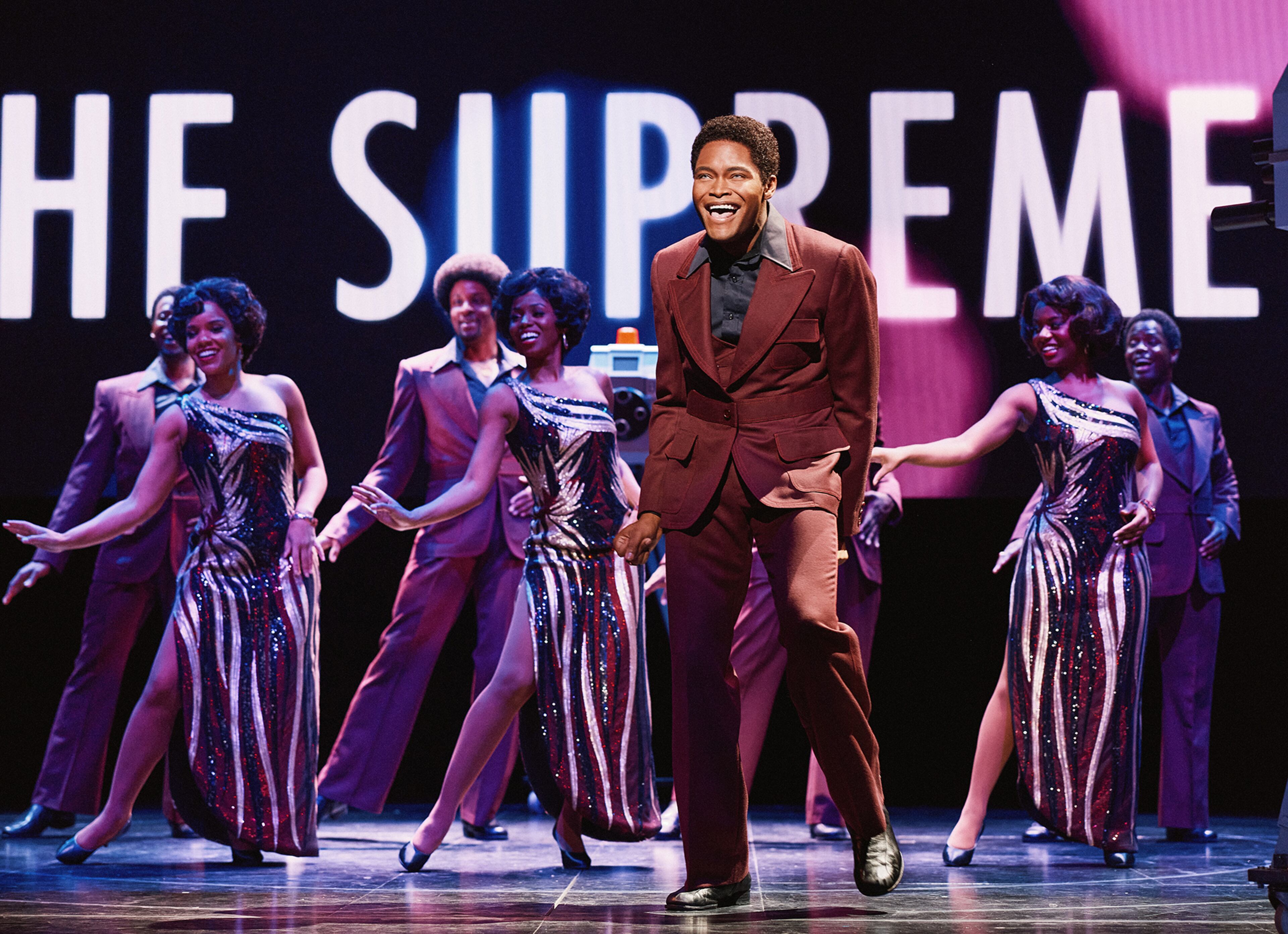 Jalen Harris plays Eddie Kendricks of the Tempations in the national touring company of “Ain’t Too Proud” at the Fox Theatre.
Courtesy of Emilio Madrid.