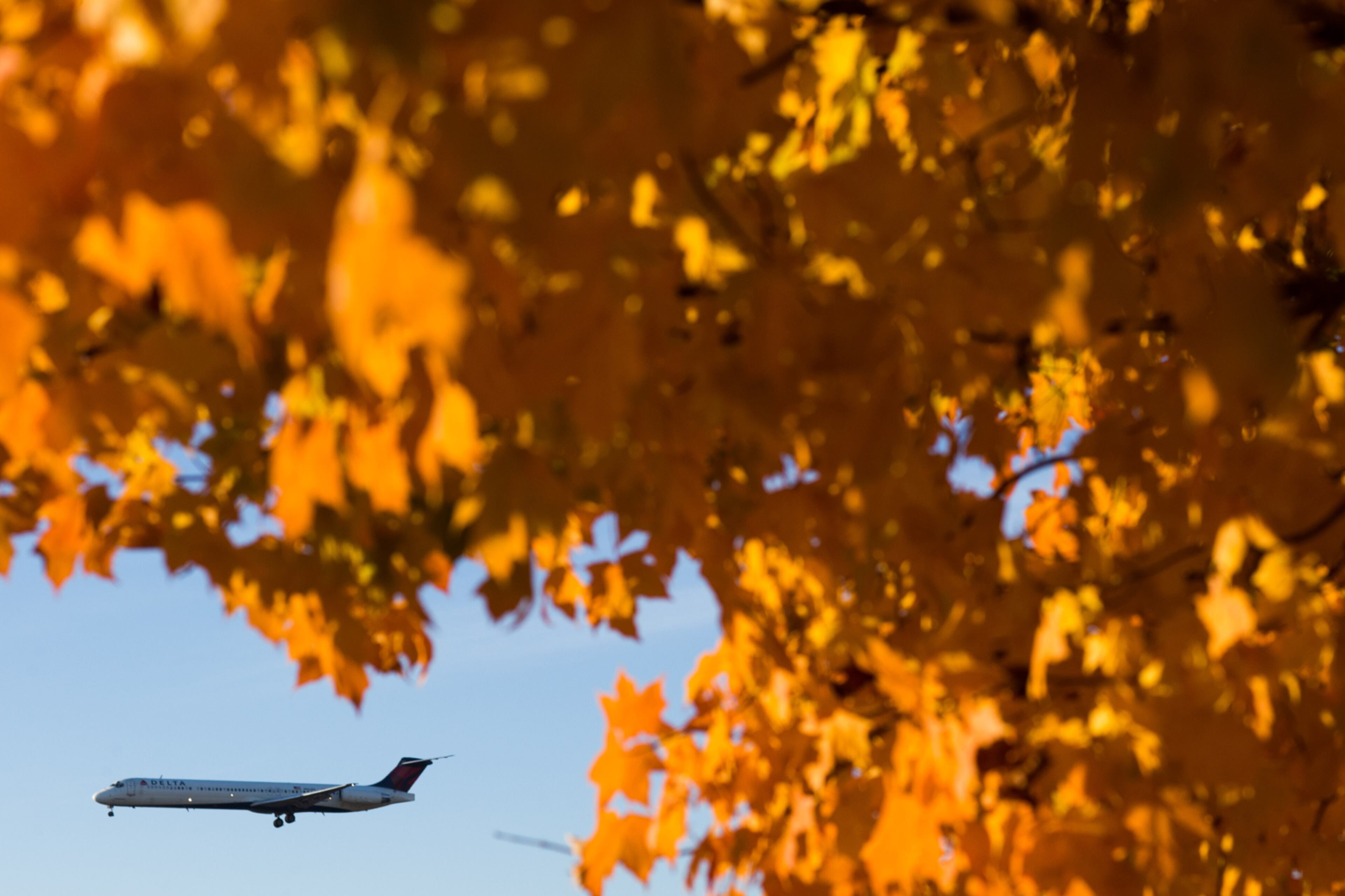A Delta airplane approaches Hartsfield-Jackson Atlanta International Airport, Tuesday, Nov. 22, 2016, in Atlanta. Hartsfield-Jackson International Airport expects to handle more than 2.9 million passengers over the Thanksgiving travel period. BRANDEN CAMP/SPECIAL
