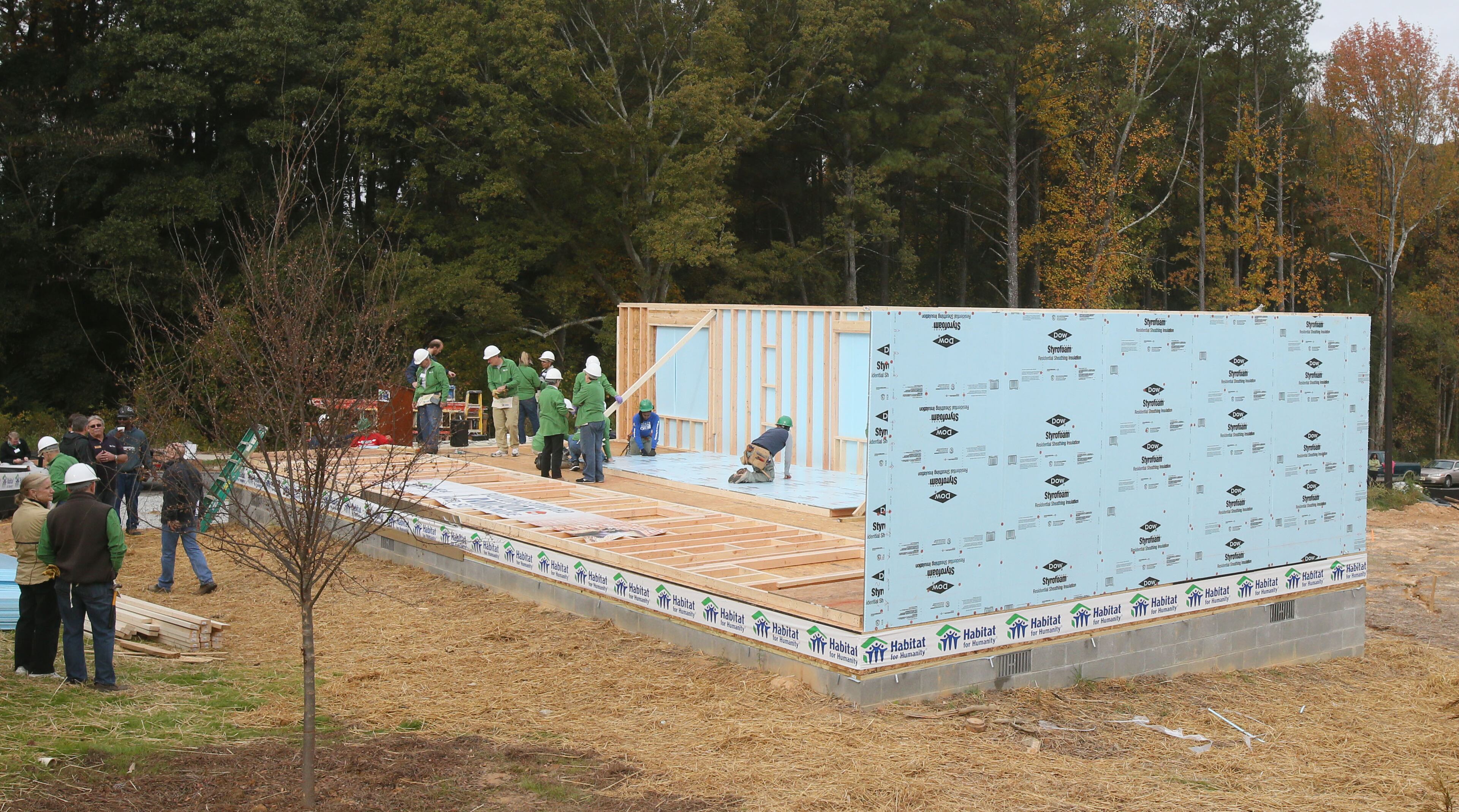 Habitat for Humanity raised the walls on the 800,000th house that the organization has built, rehabilitated or repaired worldwide. According the the organization, an estimated 4 million people have improved their living conditions through Habitat's housing solutions since the organization was founded in 1976. The milestone home is located in Atlanta Habitat's neighborhood of Verbena Place, where 14 homes have been built by Atlanta Habitat for Humanity, with plans to construct 38 more. Habitat for Humanity says it is on track to build, renovate, repair or improve 1 million homes by the end of 2015.