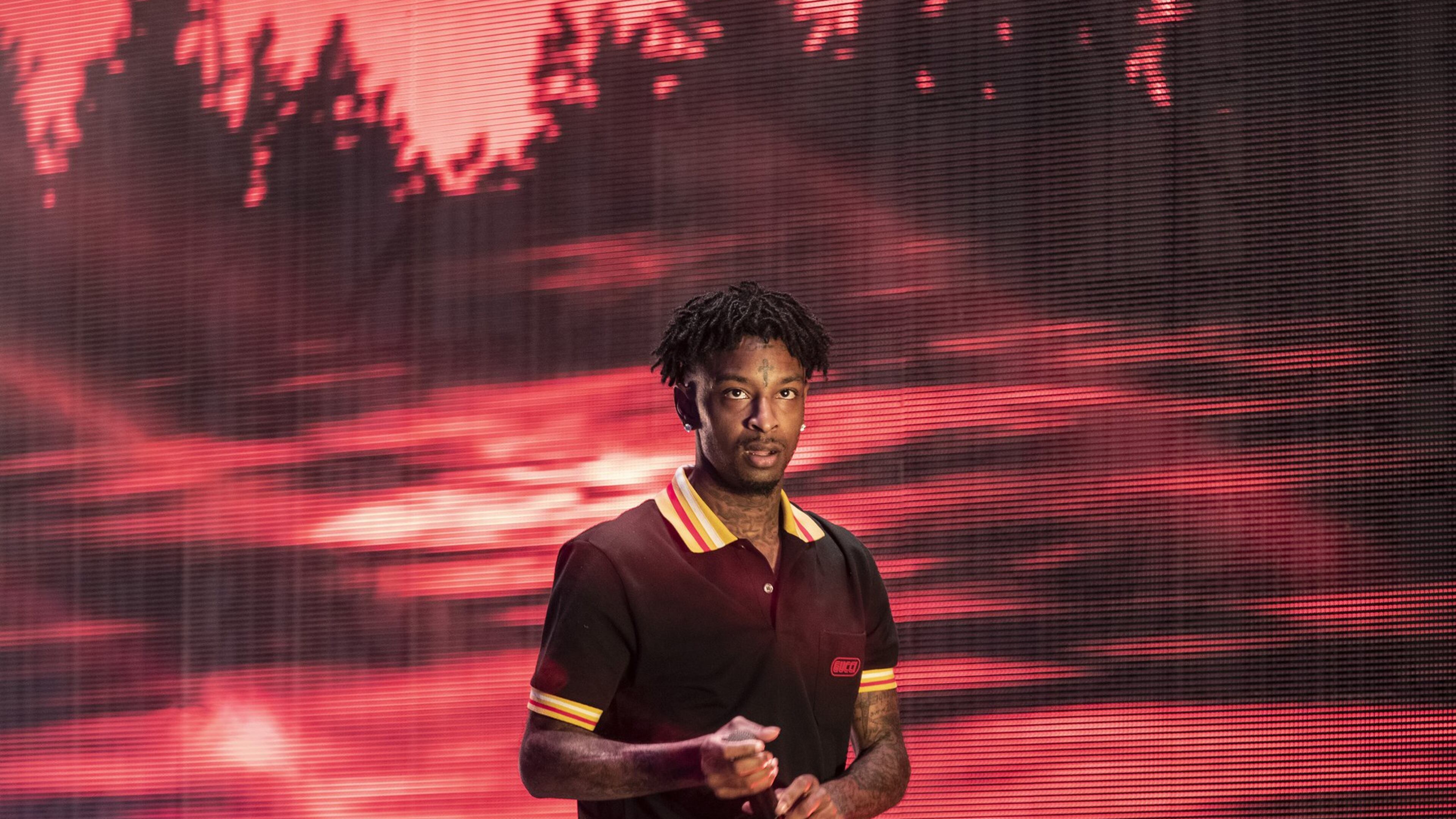 Rapper 21 Savage performs at the Hollywood Bowl in Los Angeles June 27, 2018. (Brian van der Brug/Los Angeles Times/TNS)