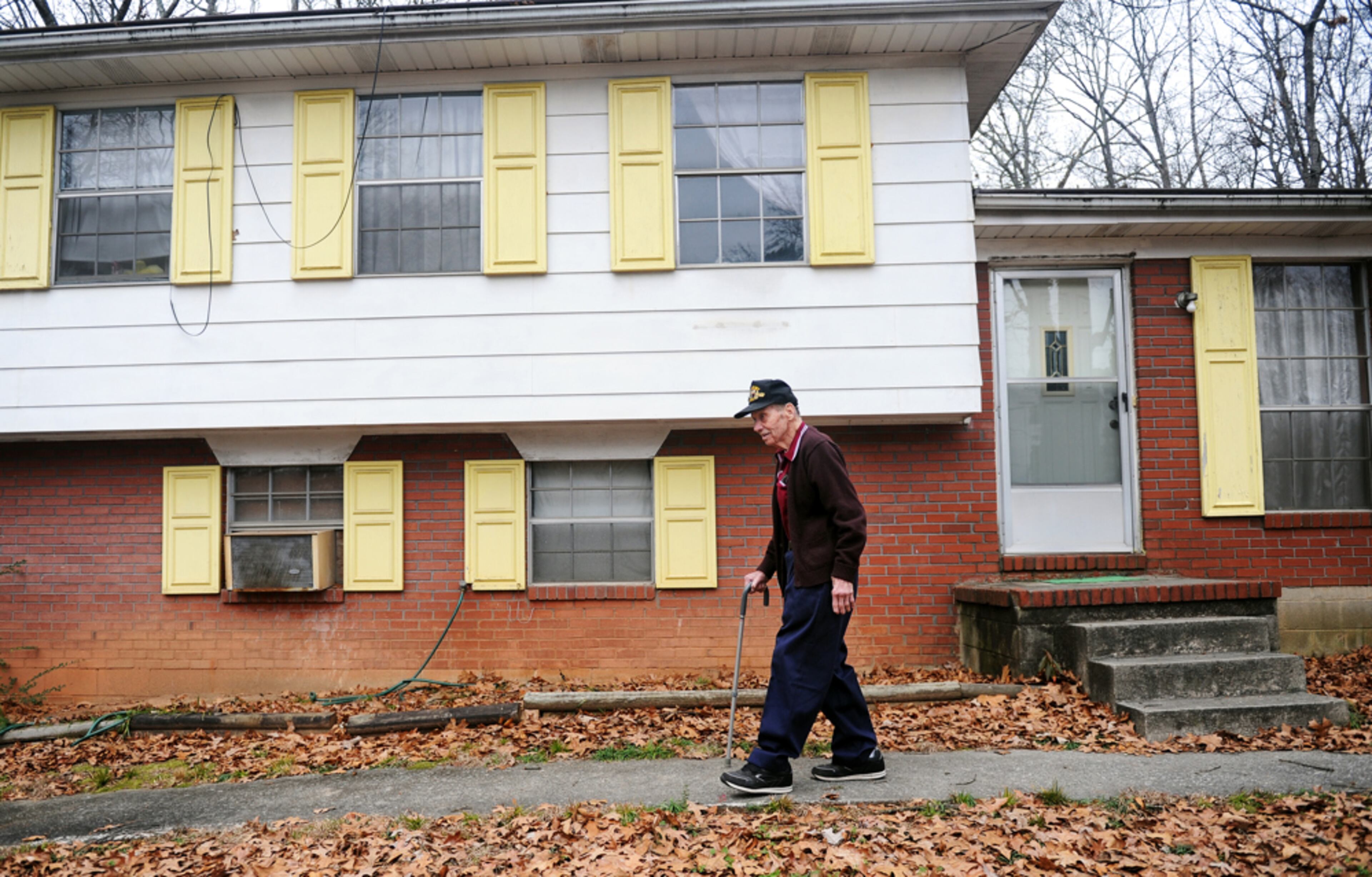 Jan. 10, 2013 Riverdale -- Orval Kitsmiller, US Army veteran of World War II and Korea, leaves his Riverdale home Thursday, Jan. 10, 2013, as he begins a trip to the National World War II Museum in New Orleans to tour its new exhibit, opening to the public on Sunday. BITA HONARVAR / BHONARVAR@AJC.COM