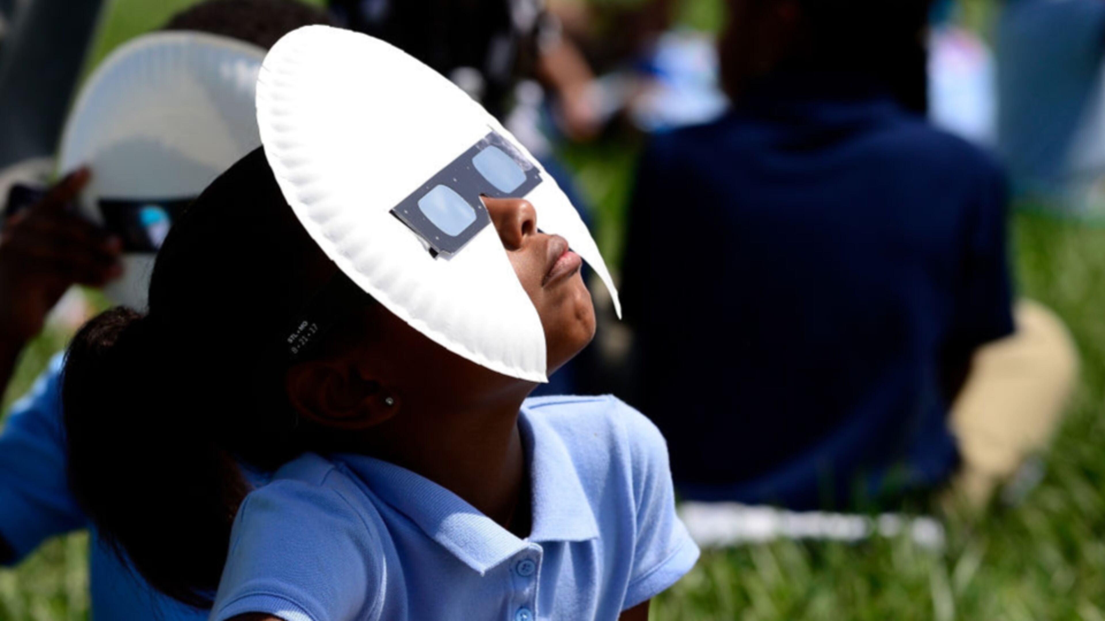 Having fun during the eclipse.