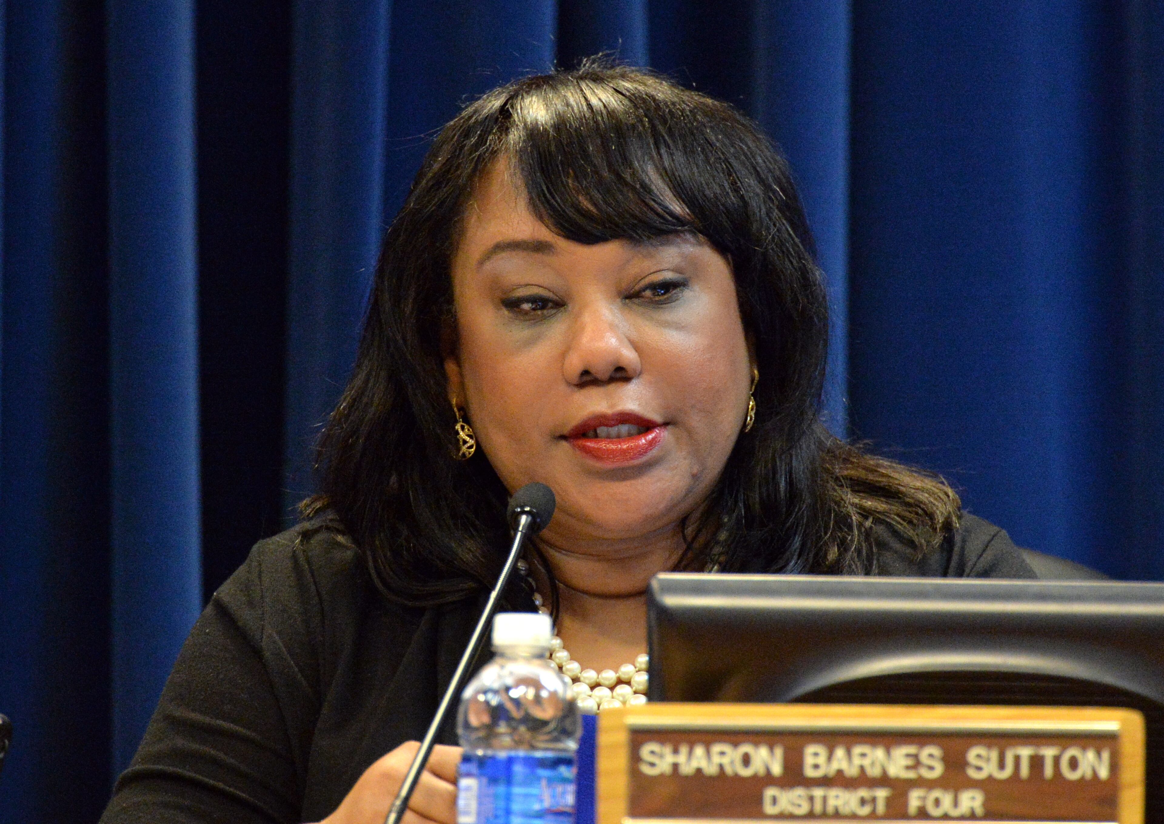 Commissioner Sharon Barnes Sutton faces ethics complaints alleging she misused her county-issued Visa card for personal gain, including paying for meals, Apple products, gift cards, a laptop computer, a TV, airfare, hotels and charities. The AJC and Channel 2 raised questions about Sutton’s spending, and an audit found that she lacked supporting receipts for $12,996 in transactions. Sutton has said she used her card for legitimate business purposes. -- Text by AJC staff reporters