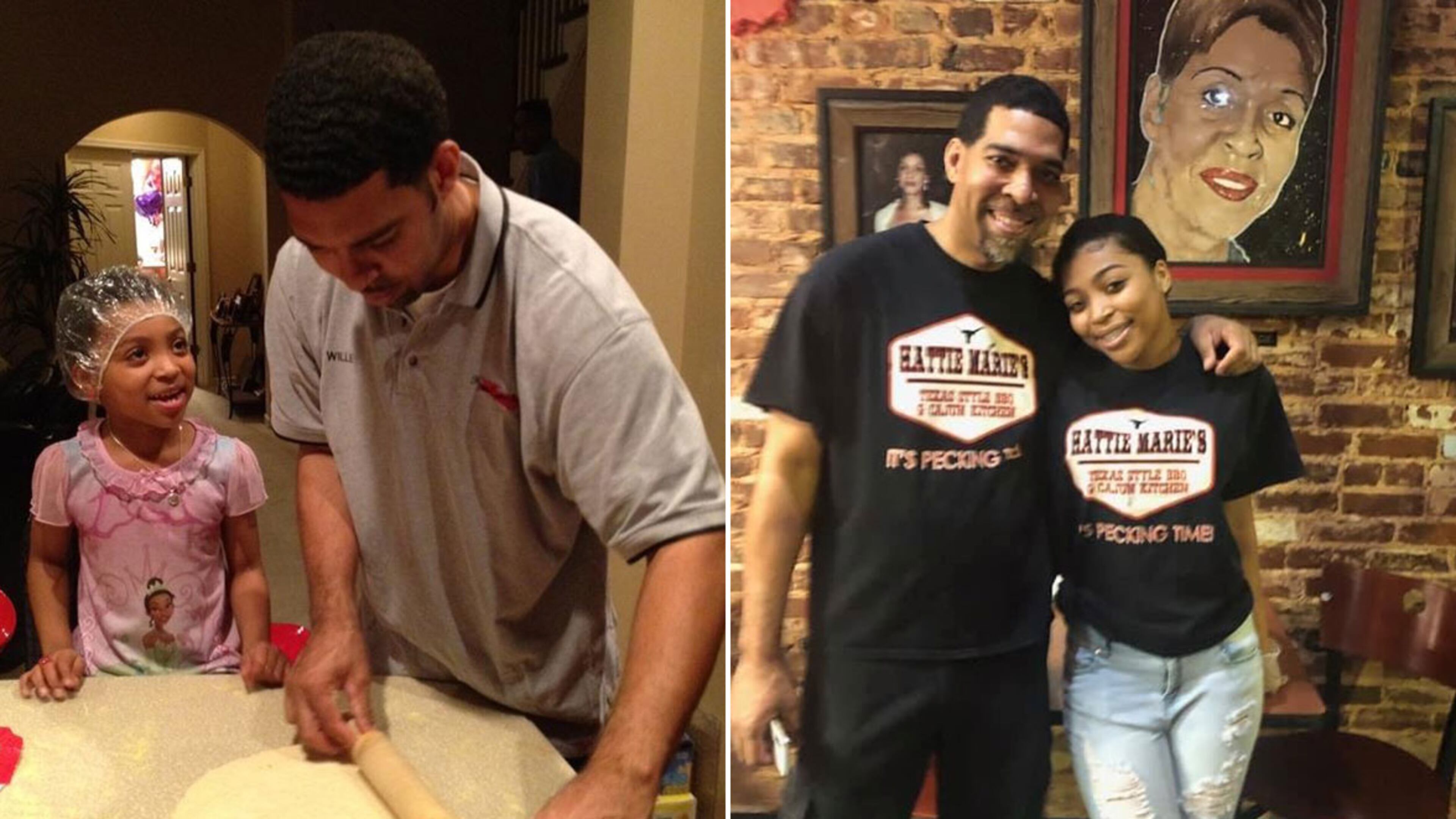 Willie Griggie III, owner of Hattie Marie's BBQ in College Park, loves to cook with his daughter, Kennedy Marie Griggie.
