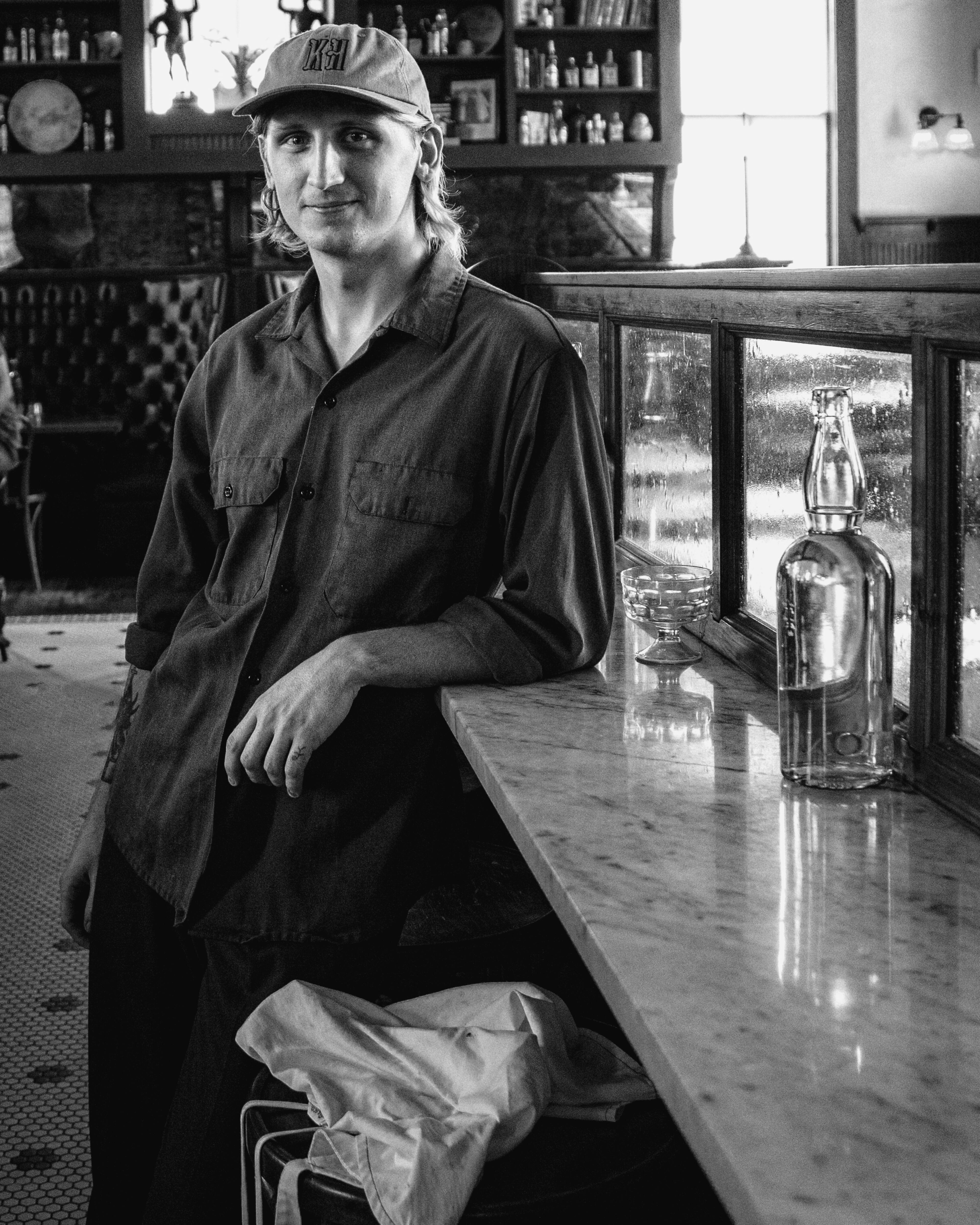 "Pit boss" Jeremy at Kimball House in Decatur.