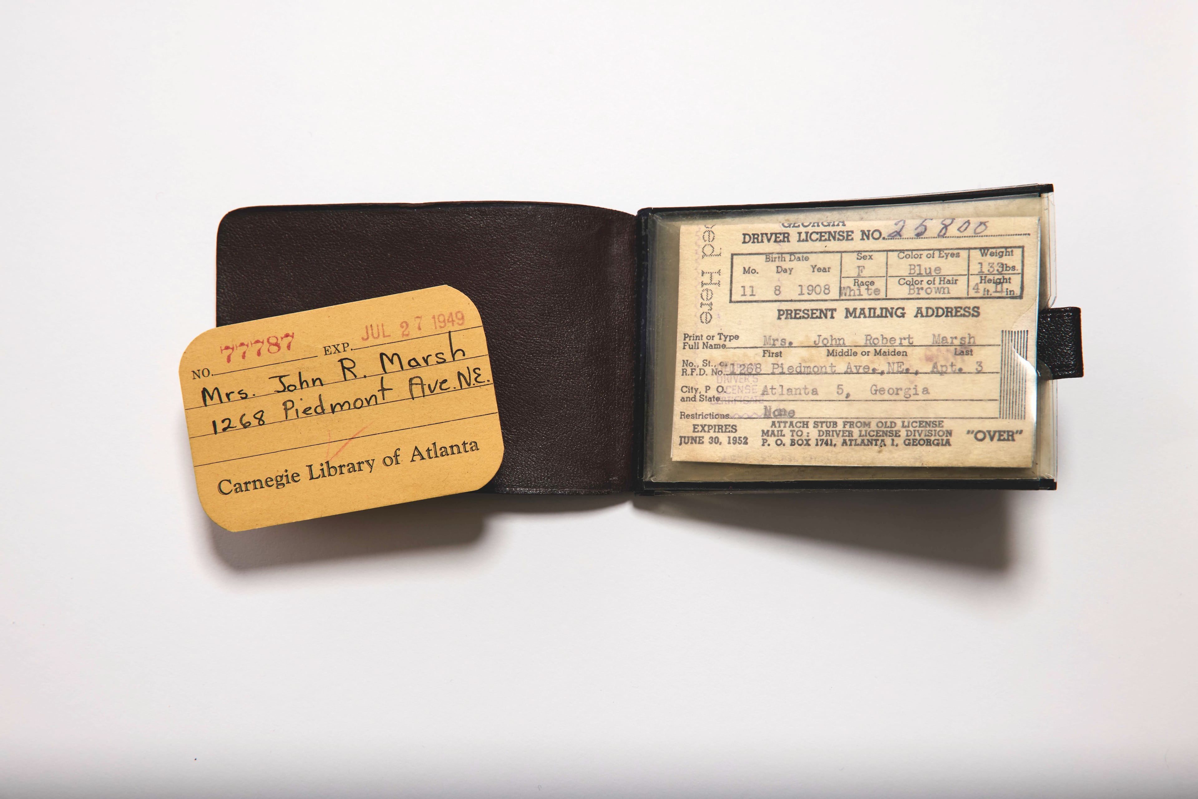 Margaret Mitchell wallet. (Courtesy of Atlanta History Center)